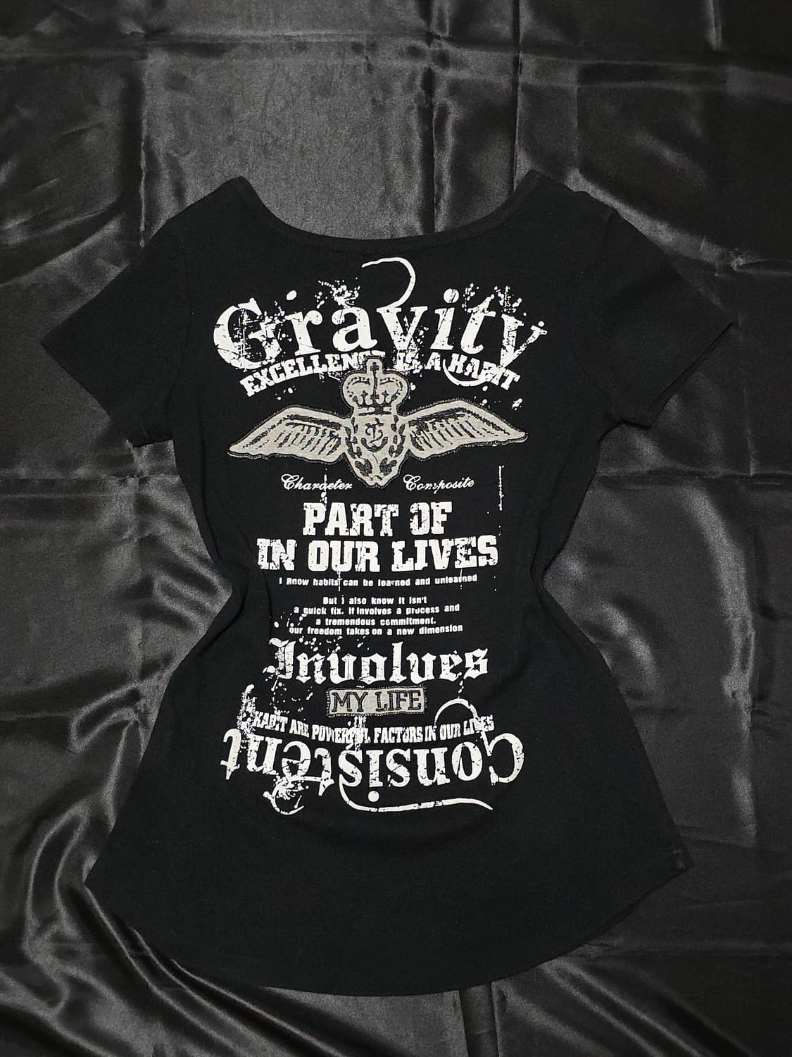 펑크 레터링 반소매 상품이미지3