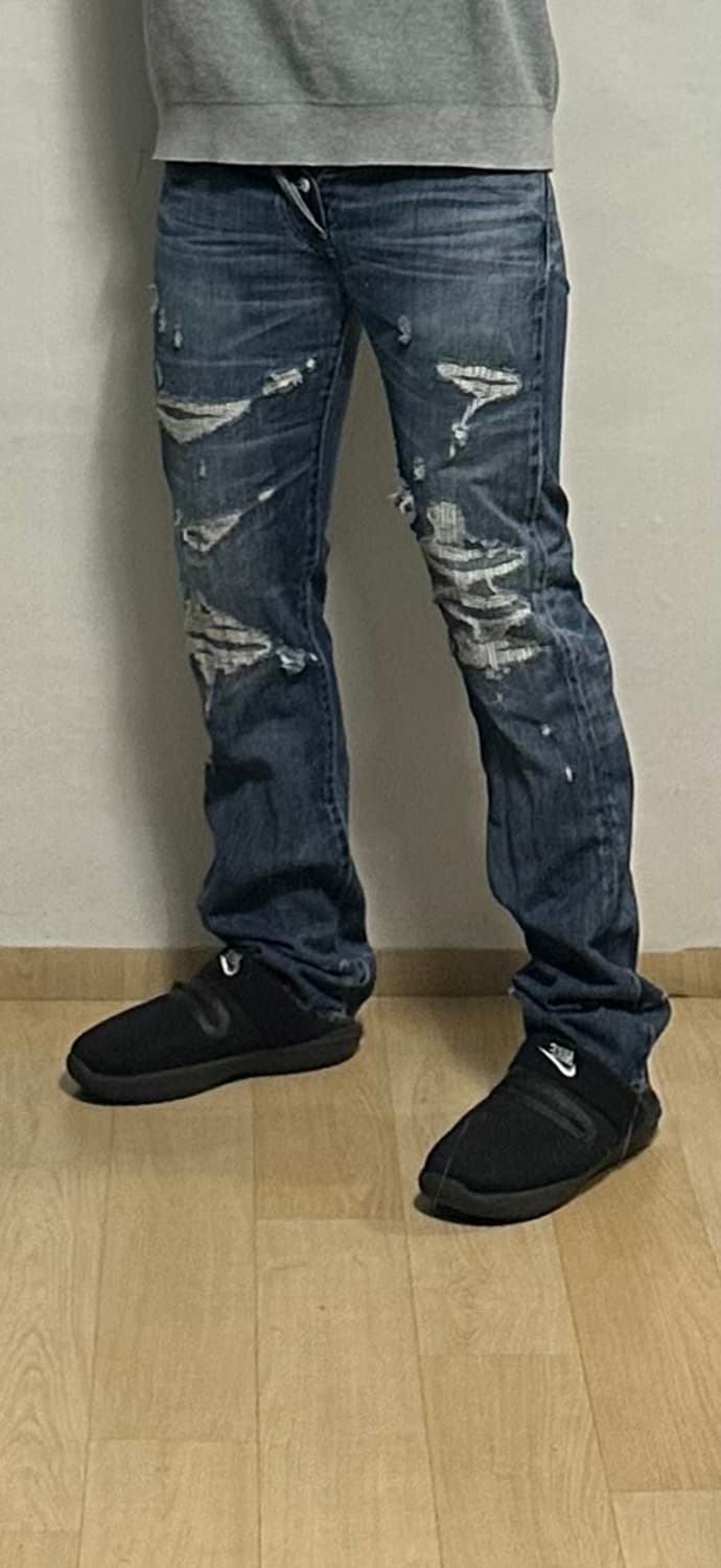 리바이스 501 데미지 데님 팬츠 상품이미지6