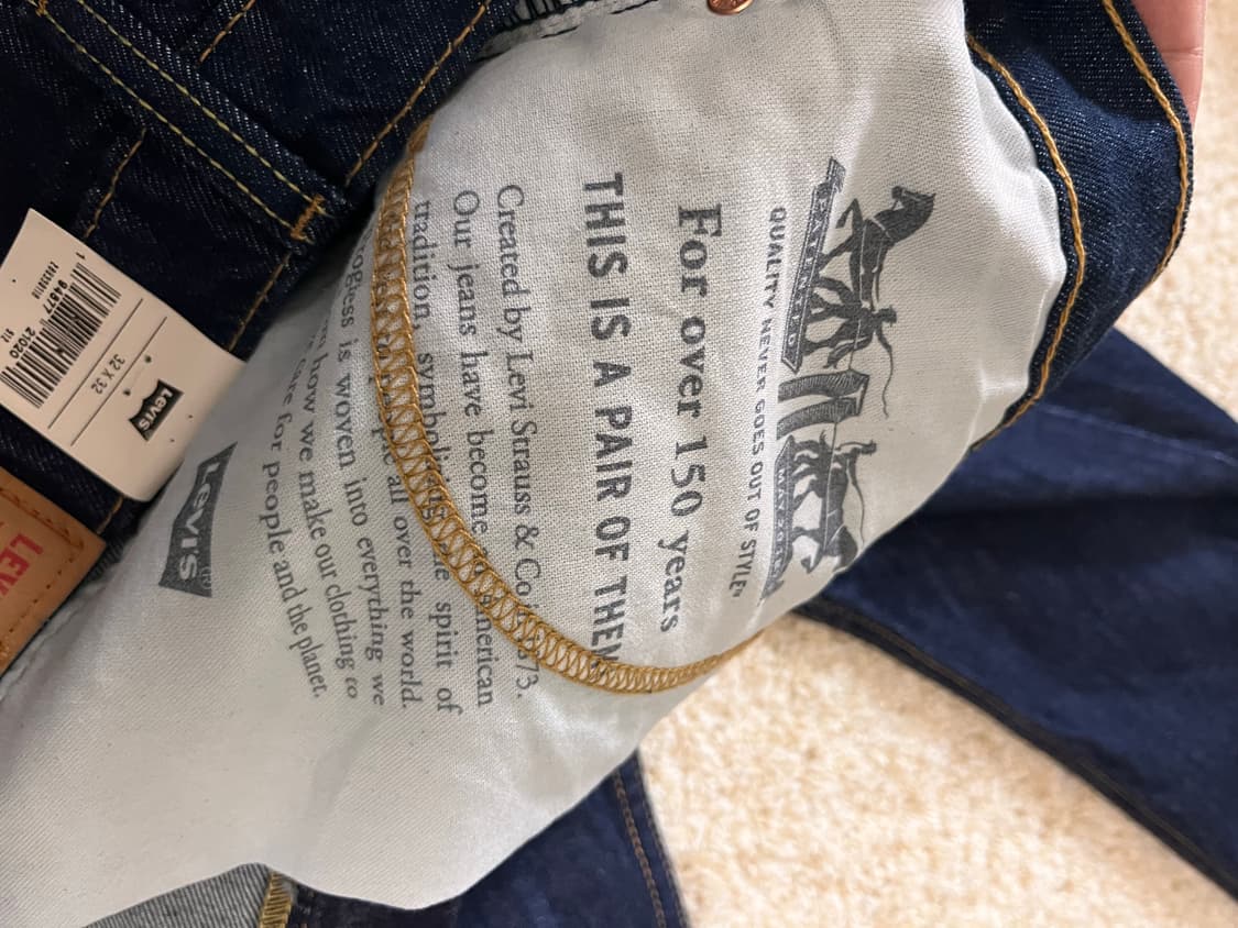 [새상품,32*32] 리바이스 512 슬림 테이퍼 네이티브 캘리 상품이미지7