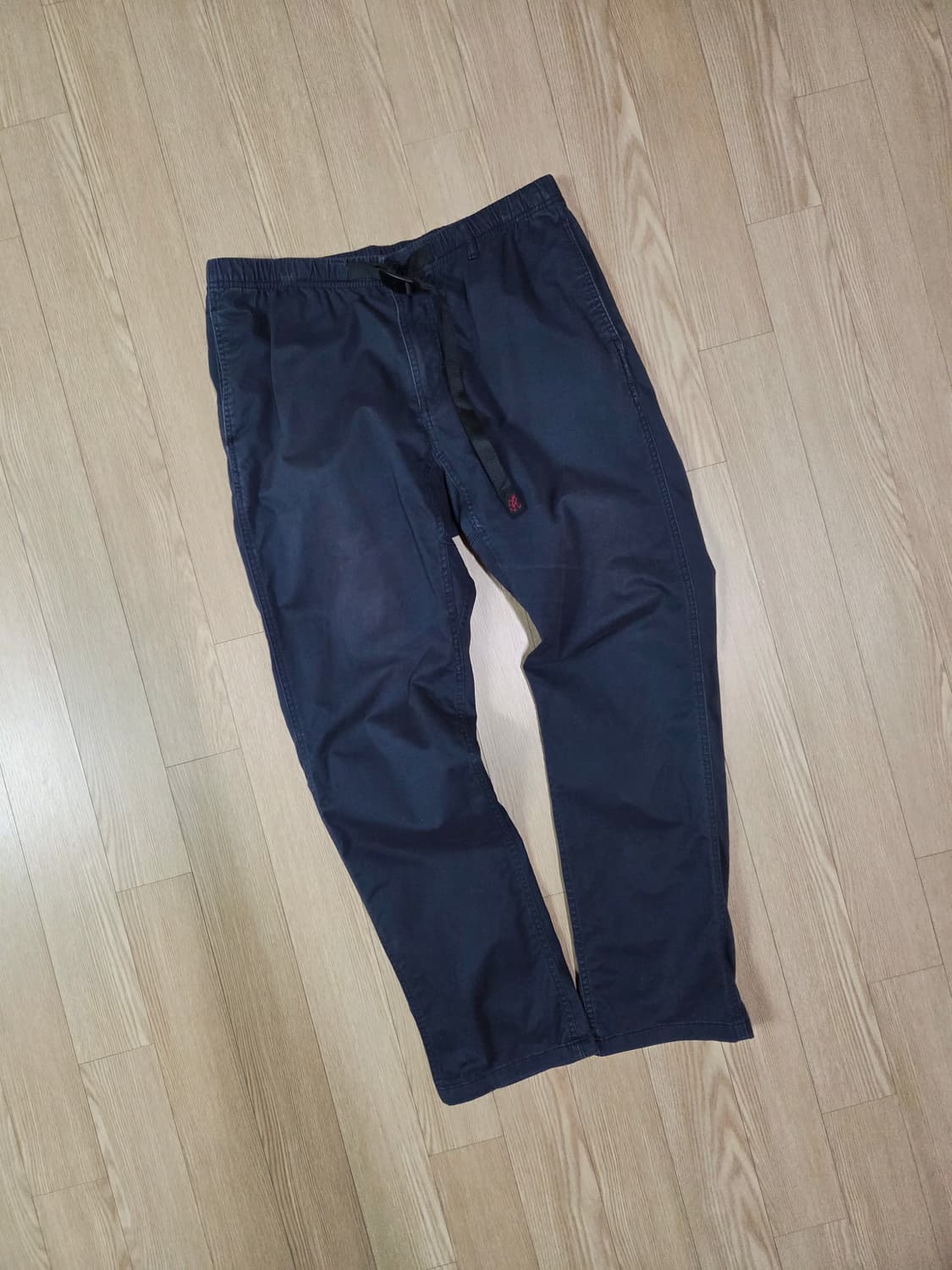 그라미치 다크 네이비 원워싱 코튼 팬츠 상품이미지2