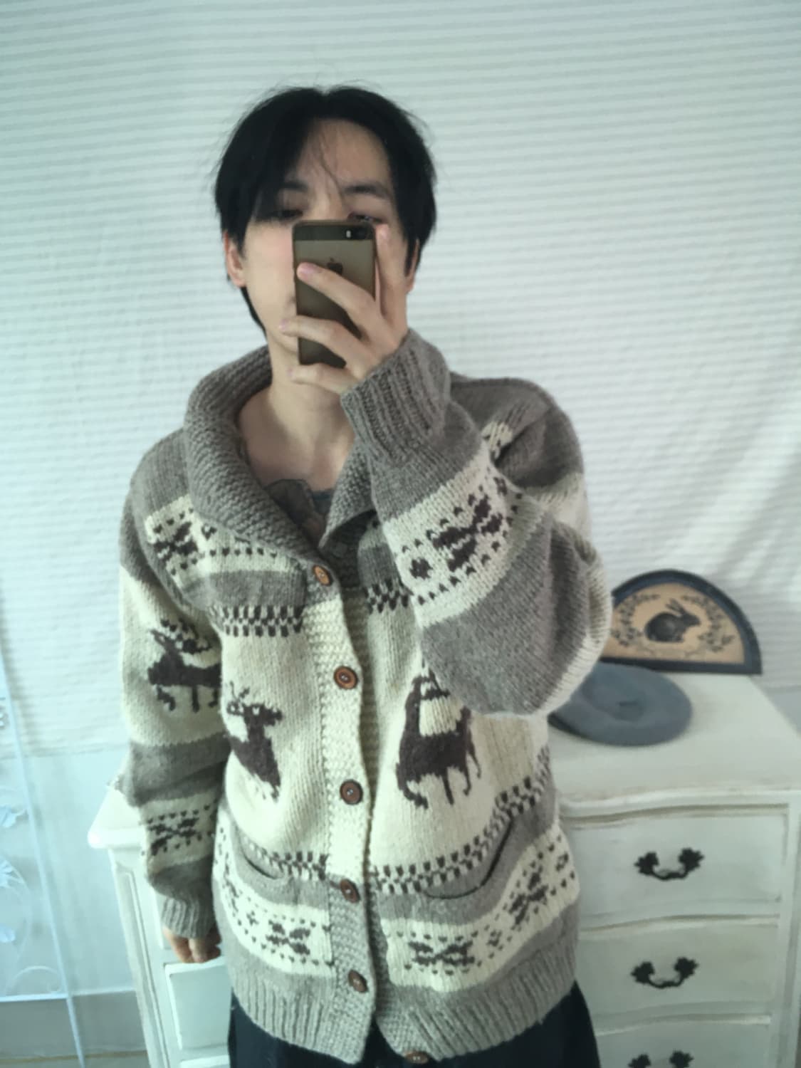 울 루돌프 버튼 코위찬 y2k 스트릿 갸루 펑키 일본빈티지684 상품이미지3