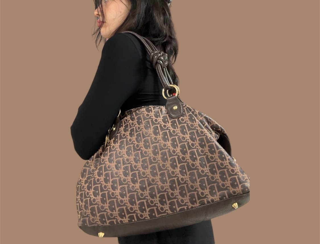 디올 트로터 캔버스 호보백  DIOR TROTTER (빈티지/정품) 상품이미지3