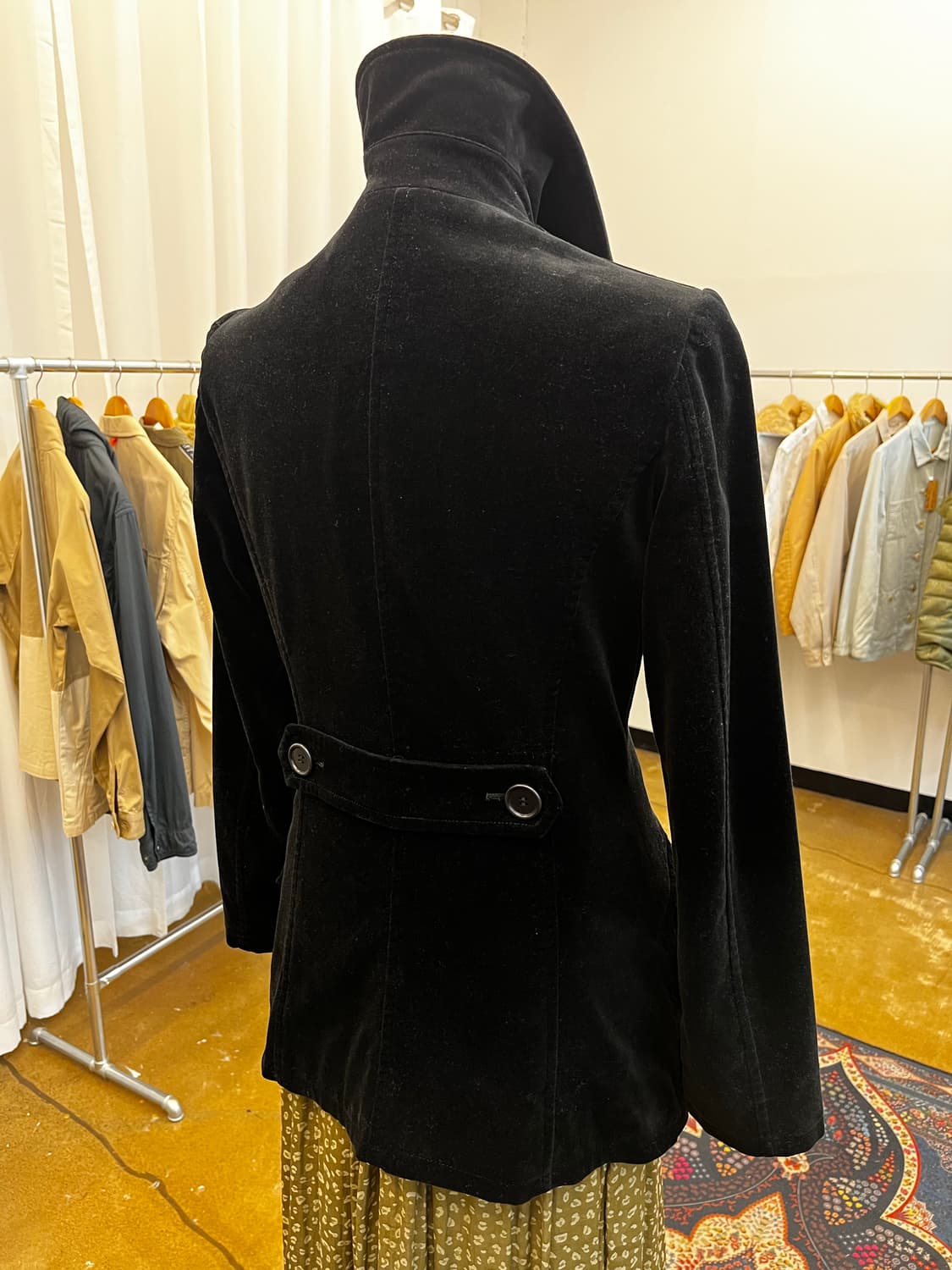 폴스미스 진스 더블 브레스티드 벨벳 코트 상품이미지5