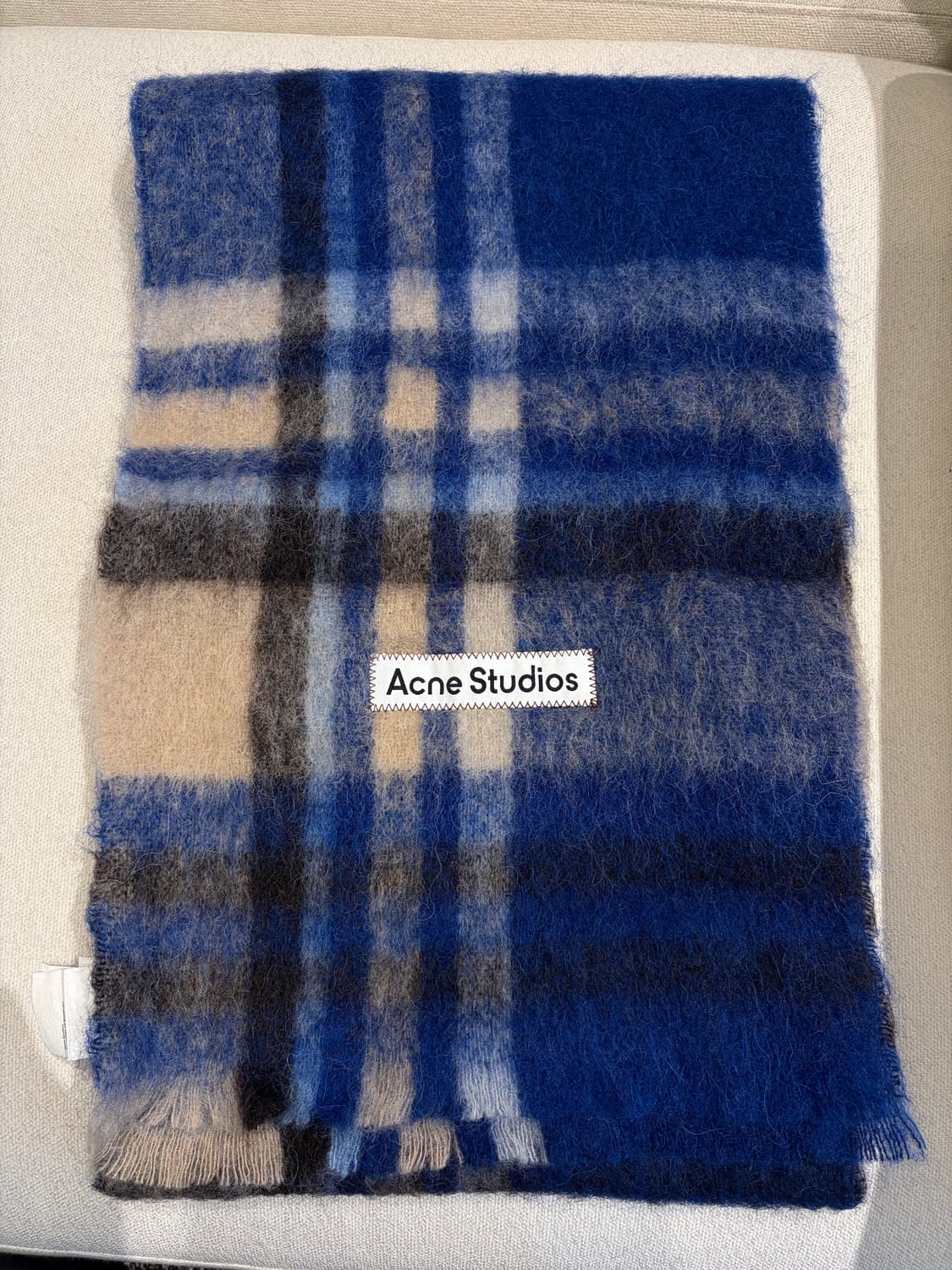 (F) 아크네 스튜디오 모헤어 머플러 블루 상품이미지1