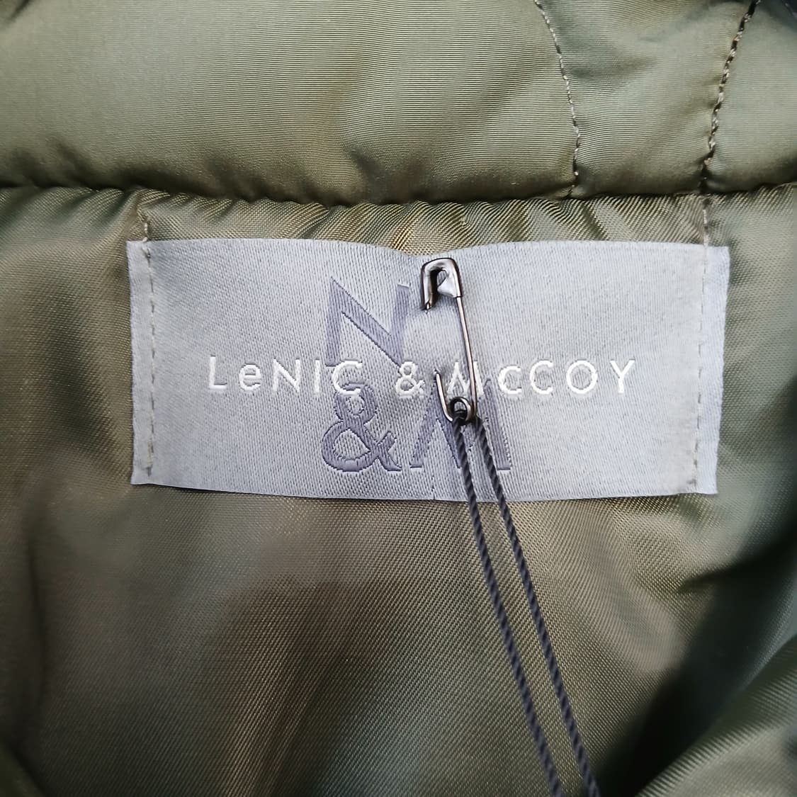LeNIC&MCCOY카키색 퀼팅 점퍼 자켓 상품이미지6