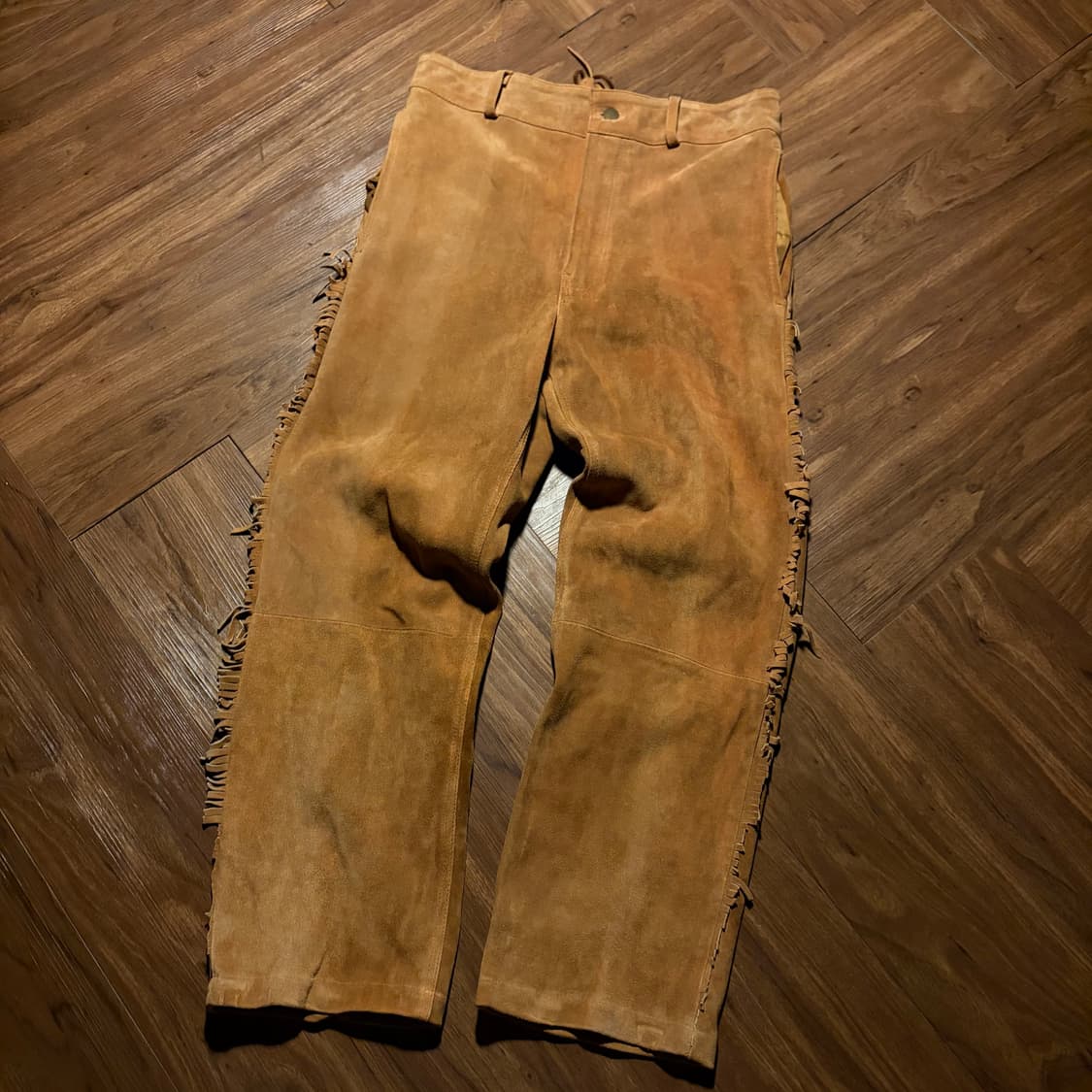 VINTAGE SUEDE LEATHER WESTERN PANTS 상품이미지6