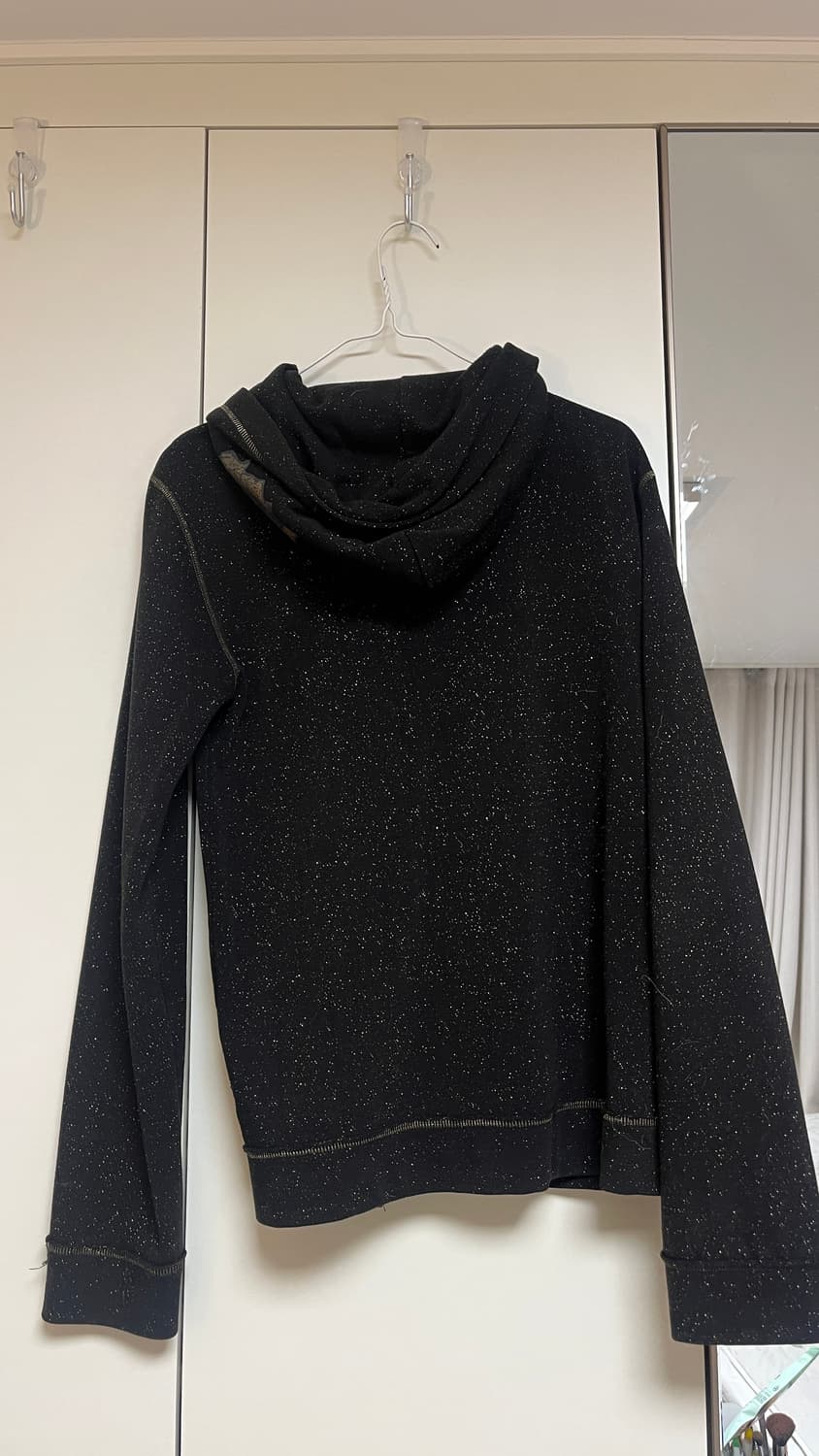 빈티지 스팽글 블랙 후드 집업 상품이미지3