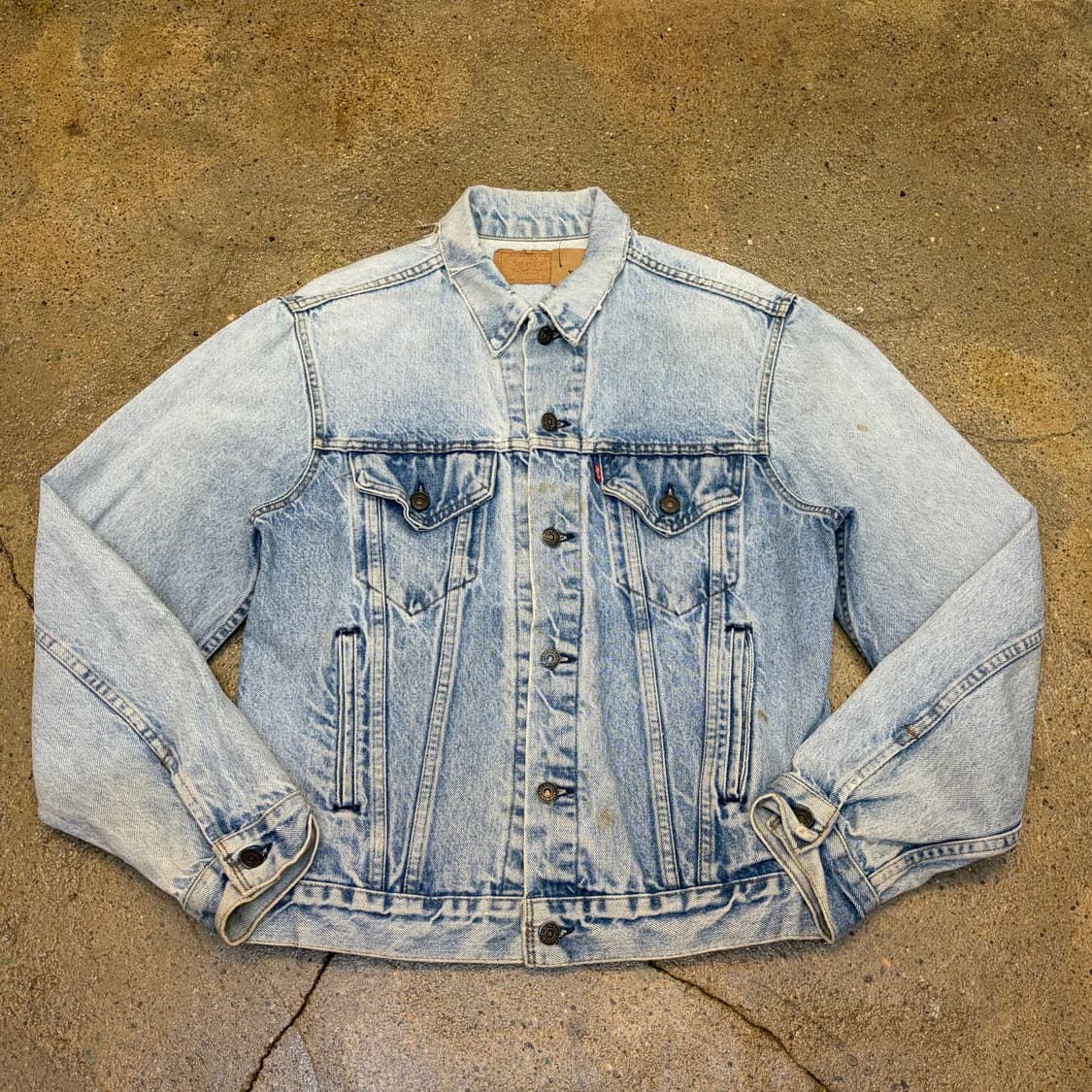레어 90s Made in USA 빈티지 리바이스 청자켓 데님자켓 상품이미지1