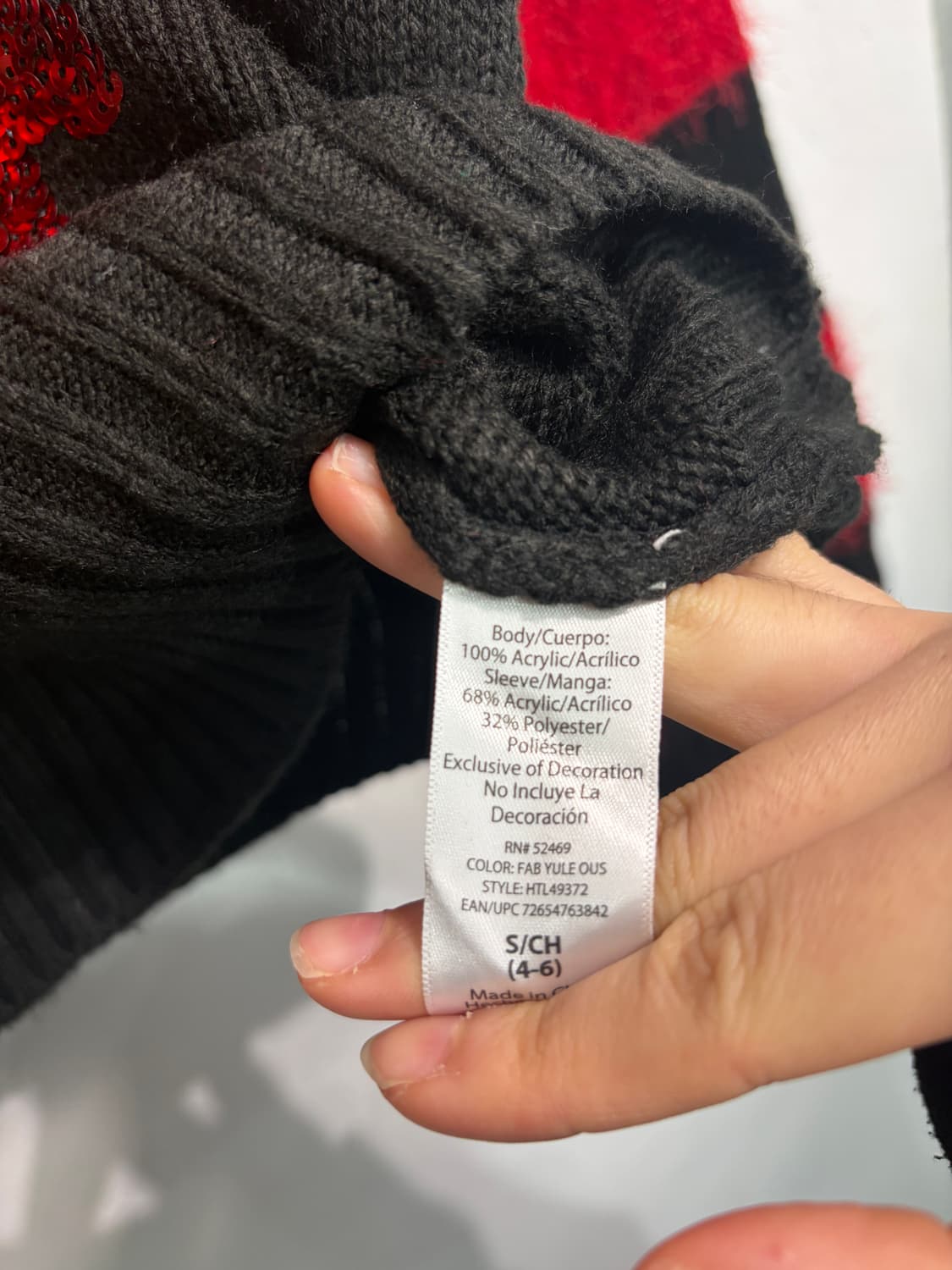 (새상품) U.S.A. 크리스마스 어글리니트 방울&스팽글 어글리스웨터 상품이미지9