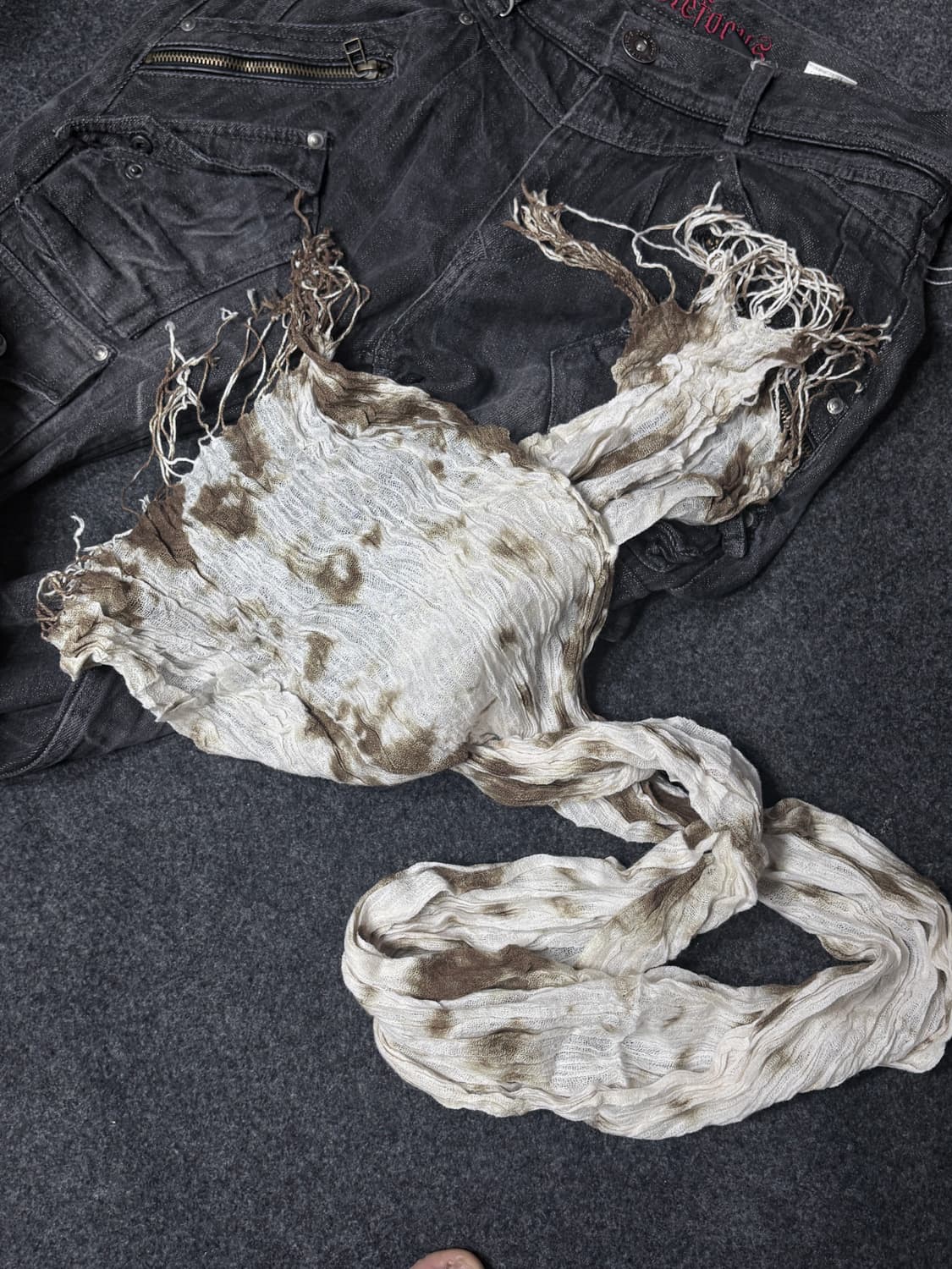 Vintage y2k punk grunge muffler 상품이미지3