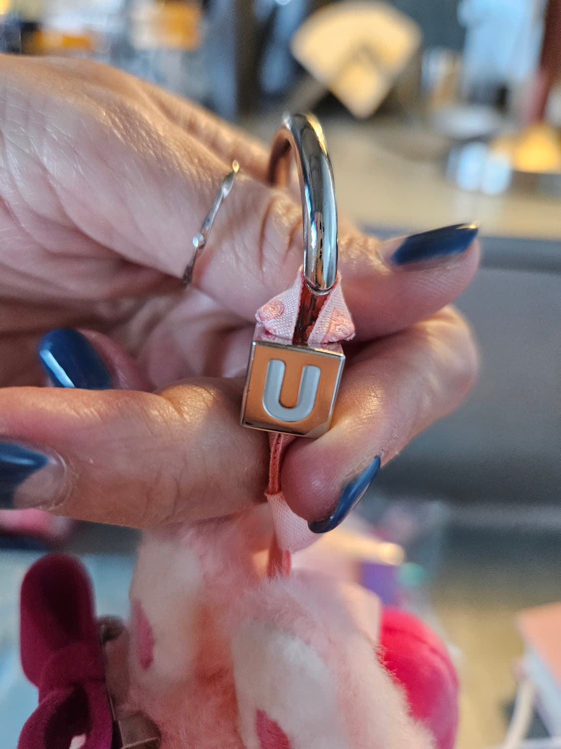 팝마트 라부부 미니 인형 키링 핑크 토끼 상품이미지3