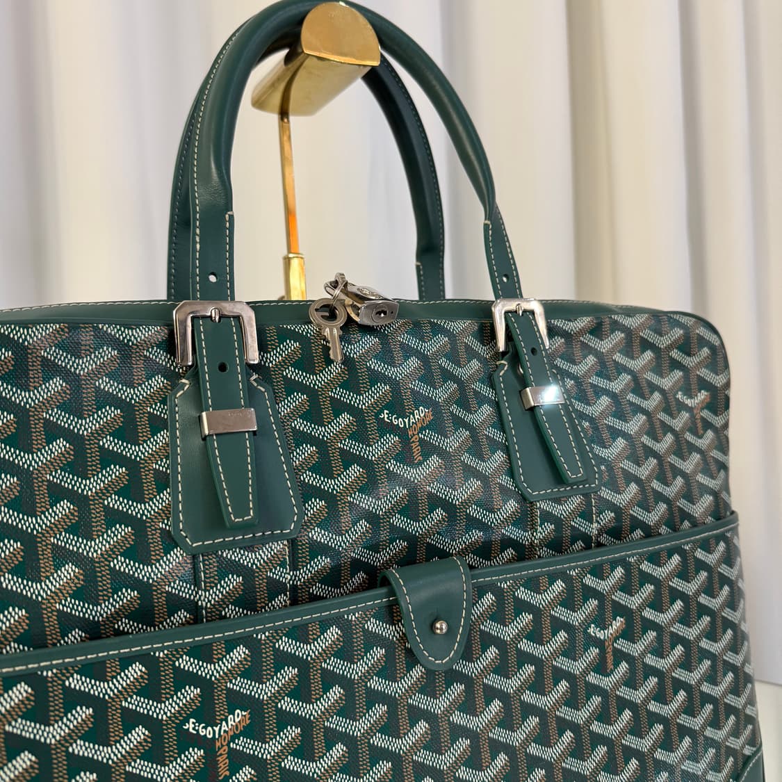 고야드 암바사드 도큐먼트 케이스 MM 그린 상품이미지4