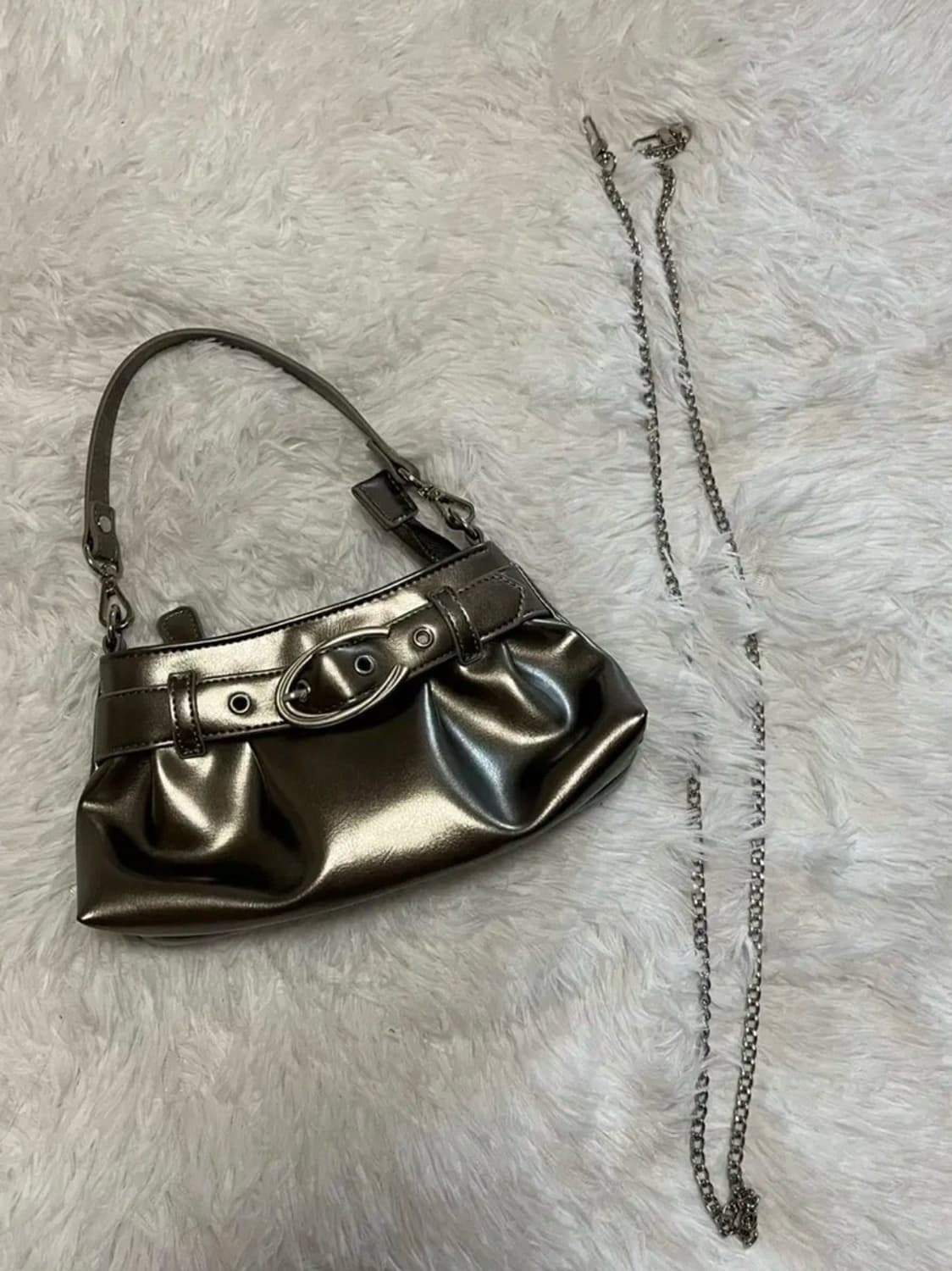 큐리티 호보백 미니 실버 상품이미지2