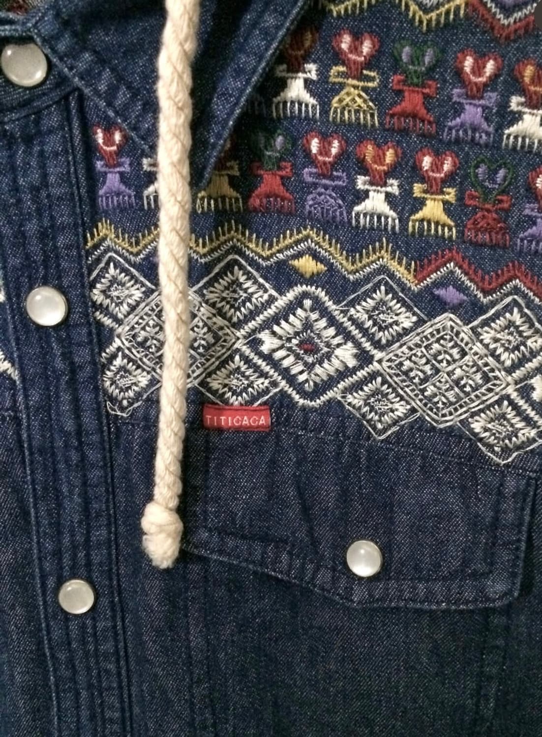 TITICACA'- needlework denim one-piece 상품이미지5