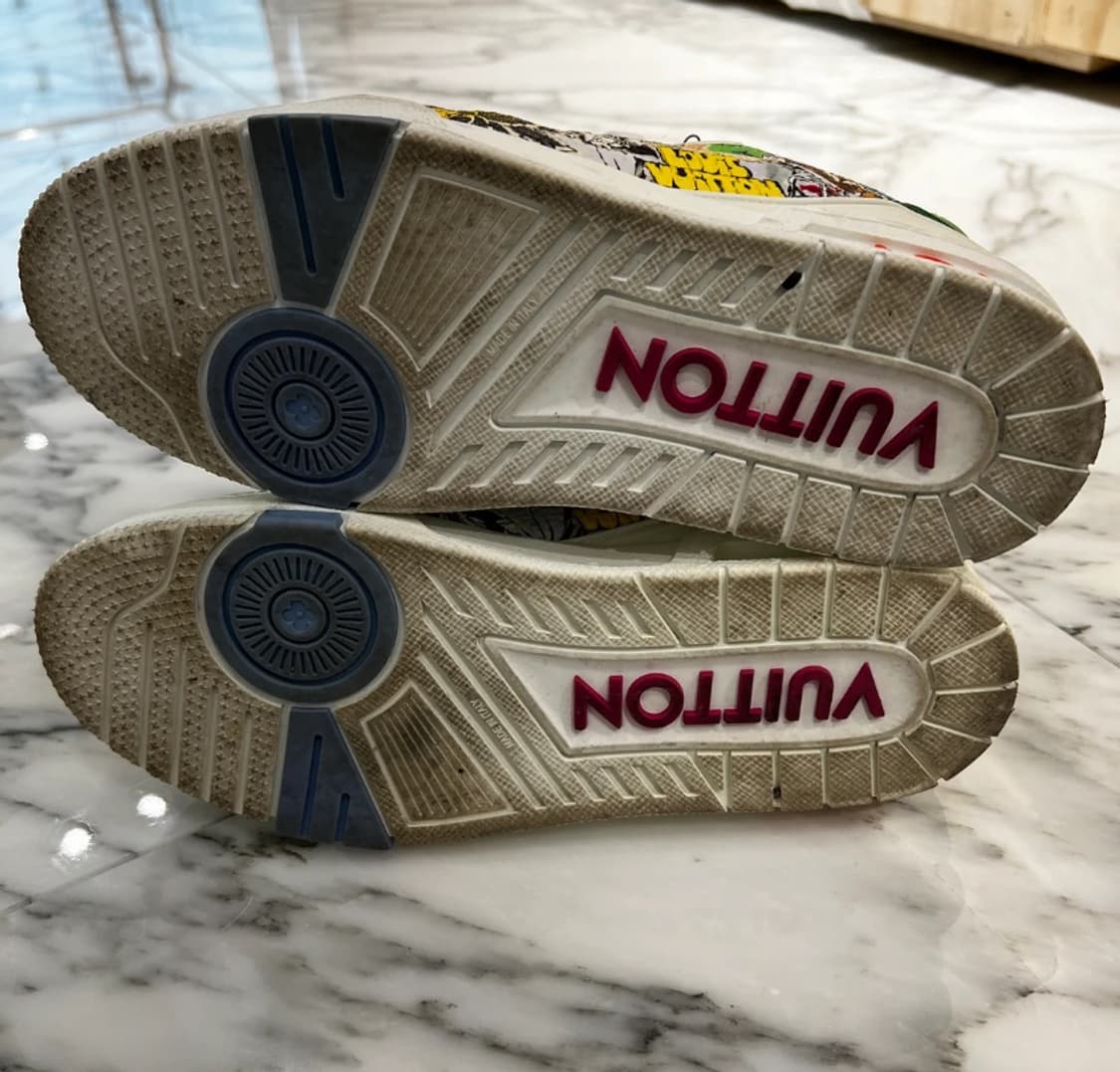 [정품] 루이비통 카툰 그래피티 레더 스니커즈 (Size 41) 상품이미지3