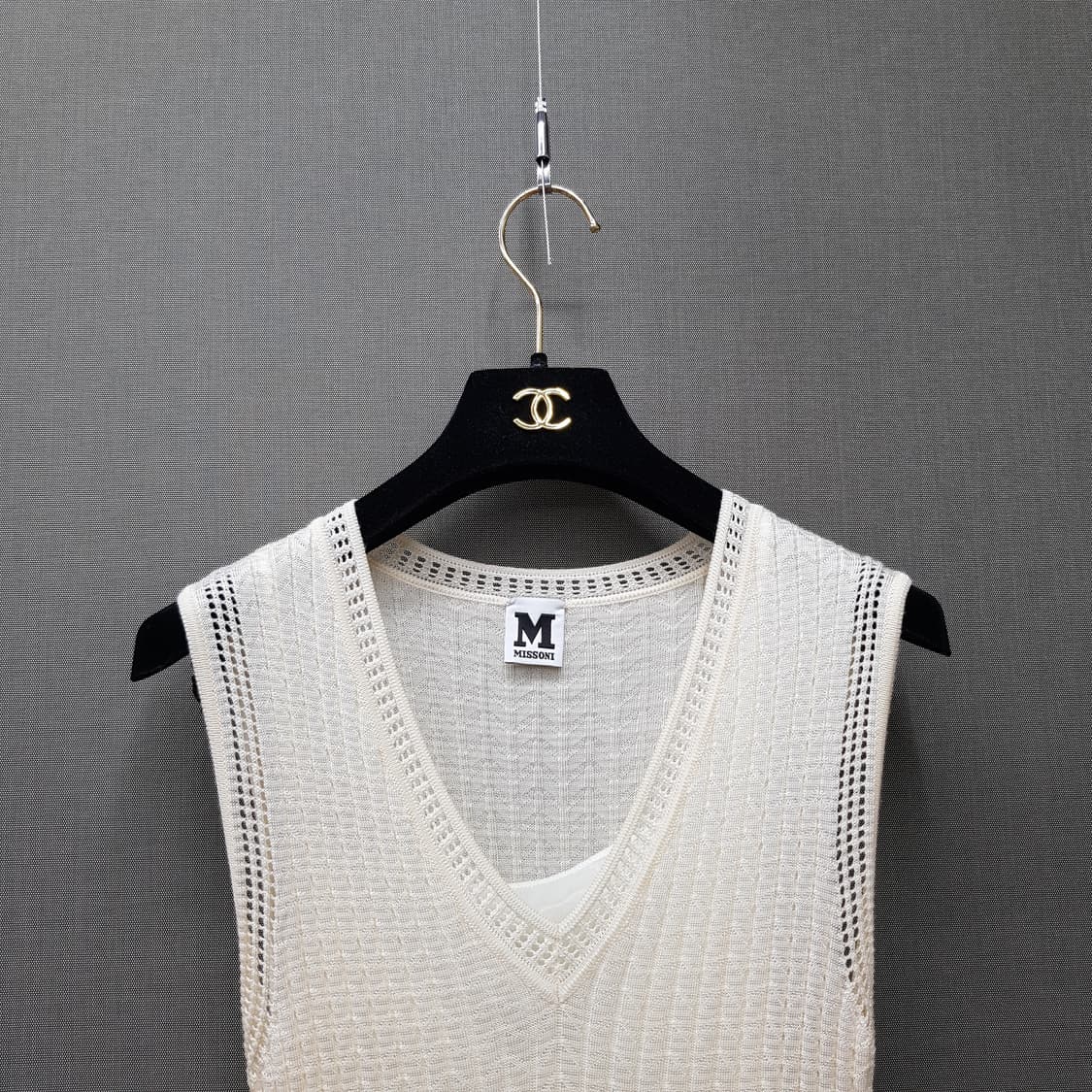 미쏘니 셰브런 니트 슬리브리스 원피스 40사이즈 상품이미지2