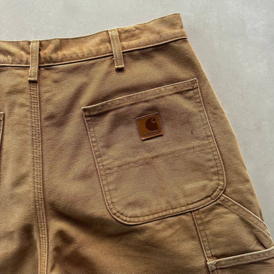 [33인치]칼하트 캔버스 플란넬 라이닝 루즈핏 카펜터 팬츠 상품이미지9