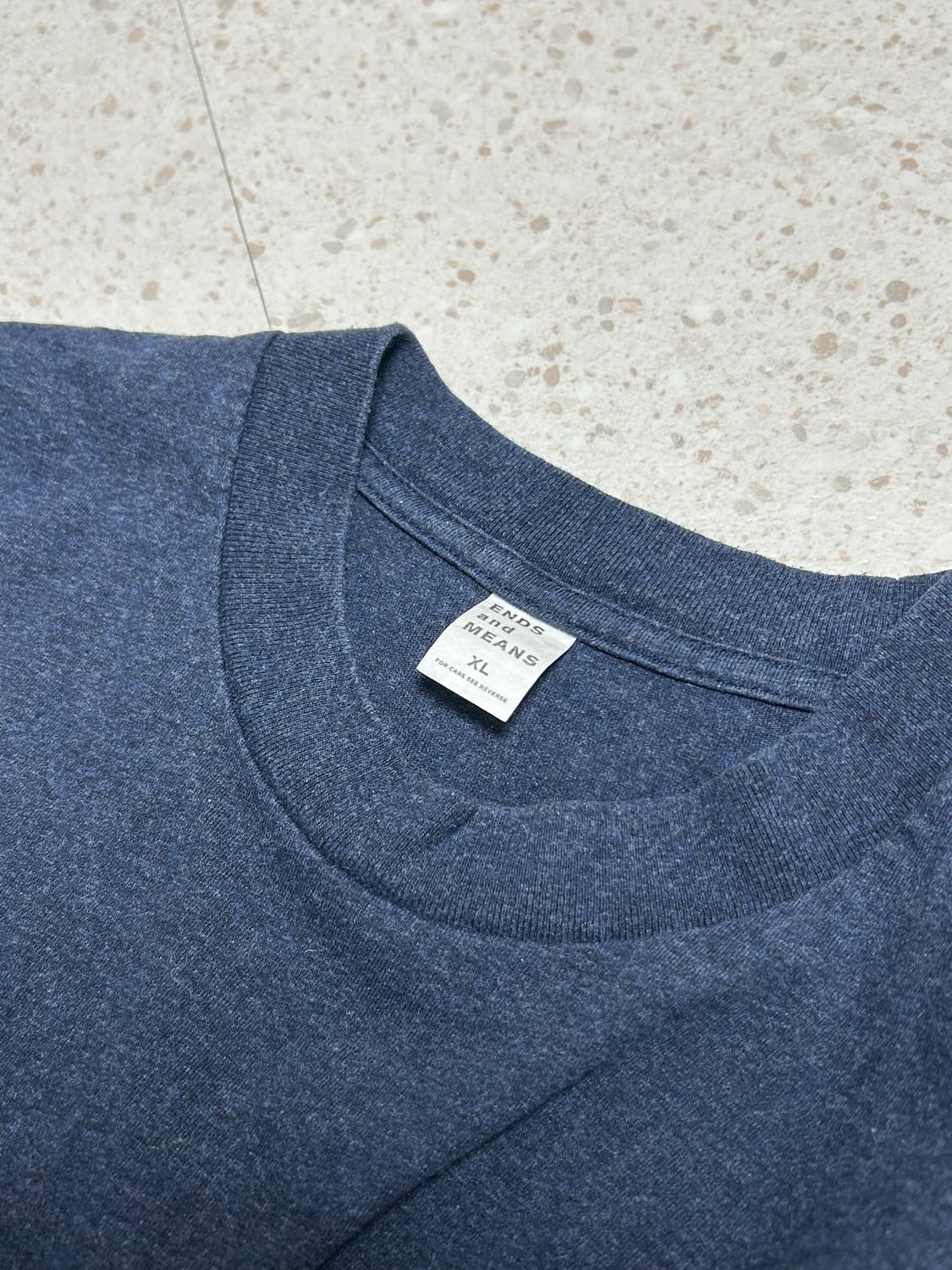 Ends and Means Pocket L/S Tee Navy XL 상품이미지4