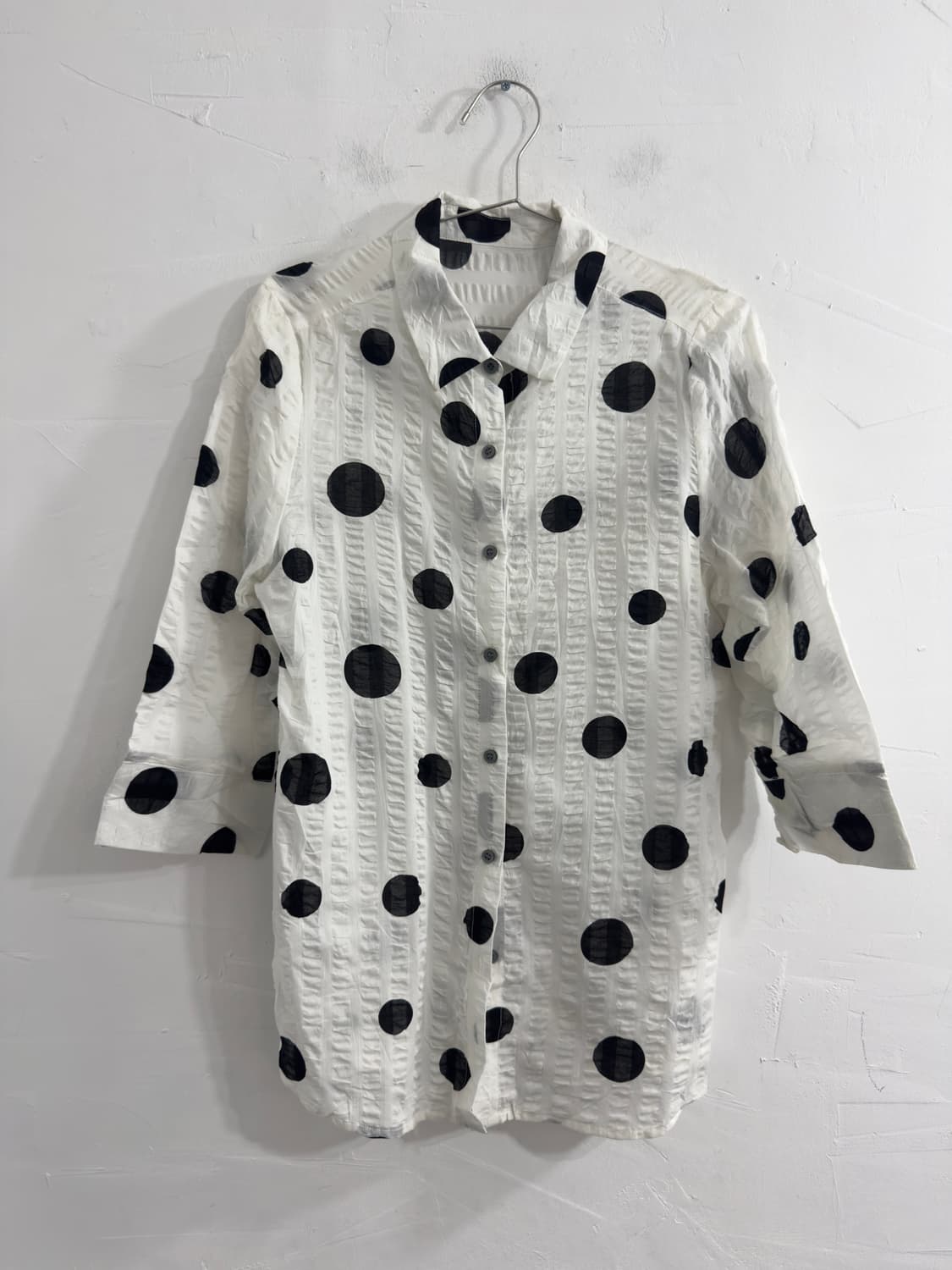 dot design blouse 상품이미지2