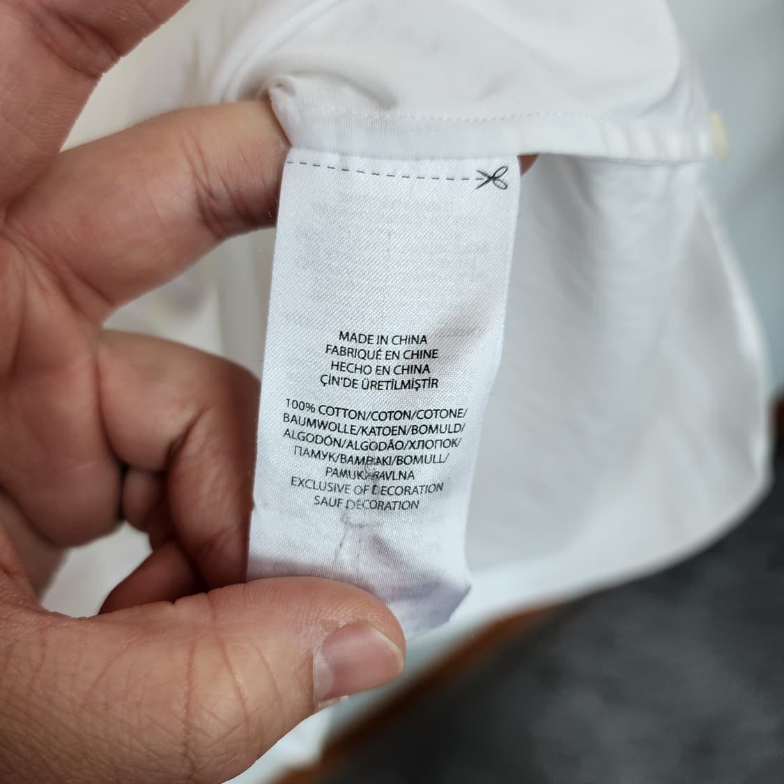 폴로 랄프로렌 화이트 헨리넥 셔츠 상품이미지6