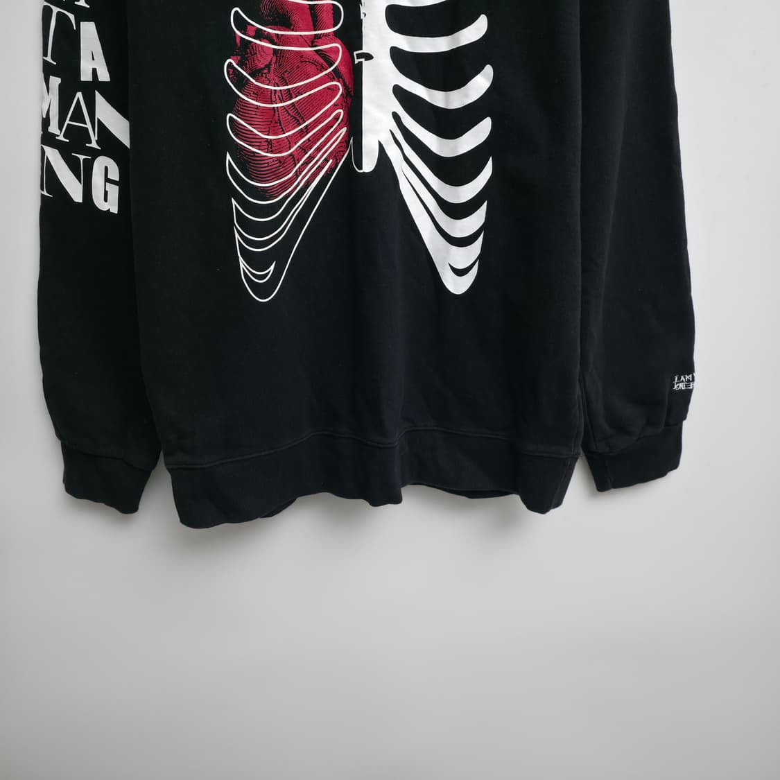 [XL] 아이엠낫어휴먼빙 블랙 맨투맨 상품이미지3