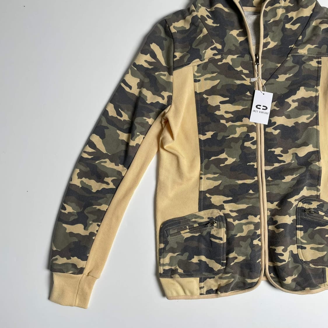 밀리터리 패턴 포켓 포인트 집업 후드 상품이미지5