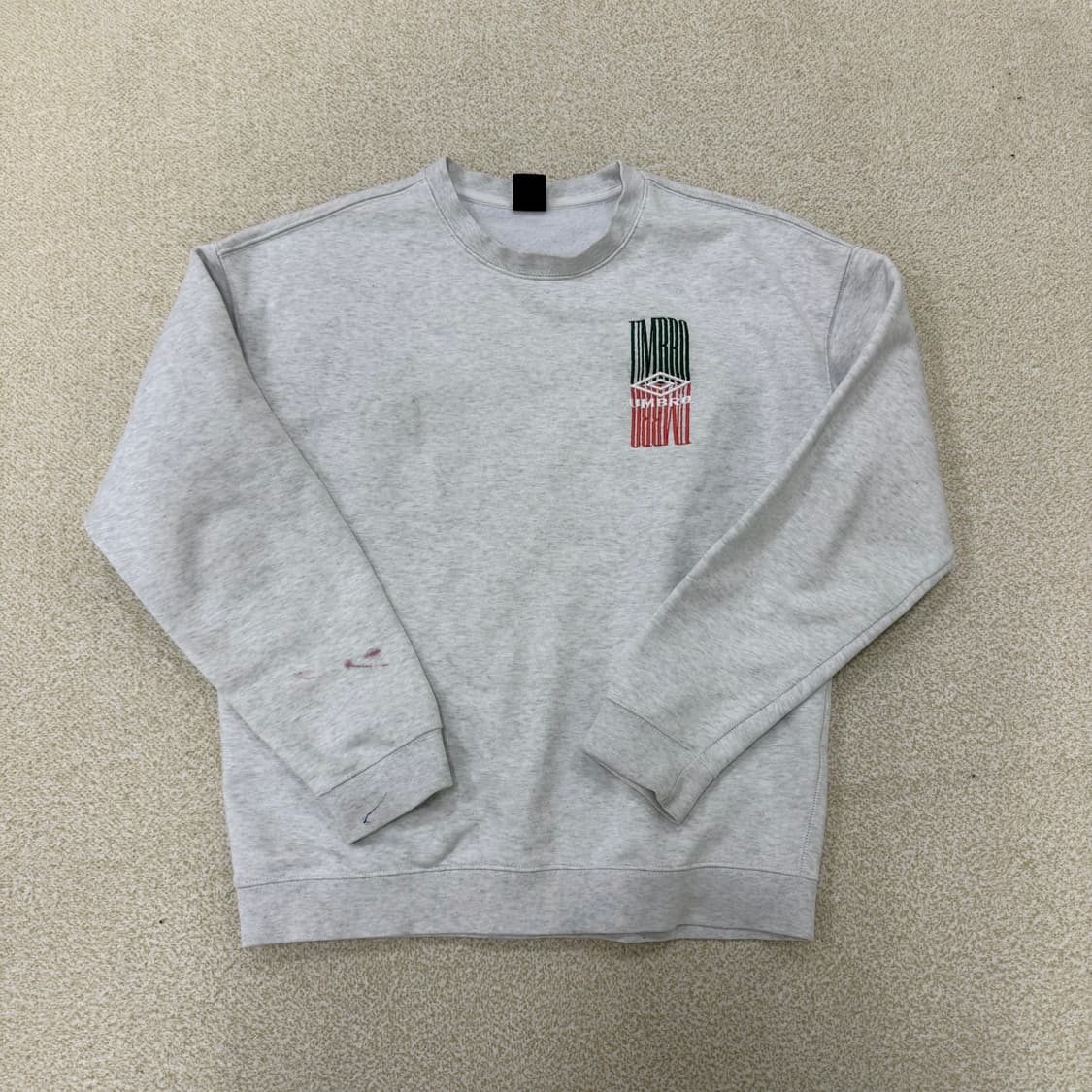 90 엄브로 백로고 맨투맨 0219T1 상품이미지1