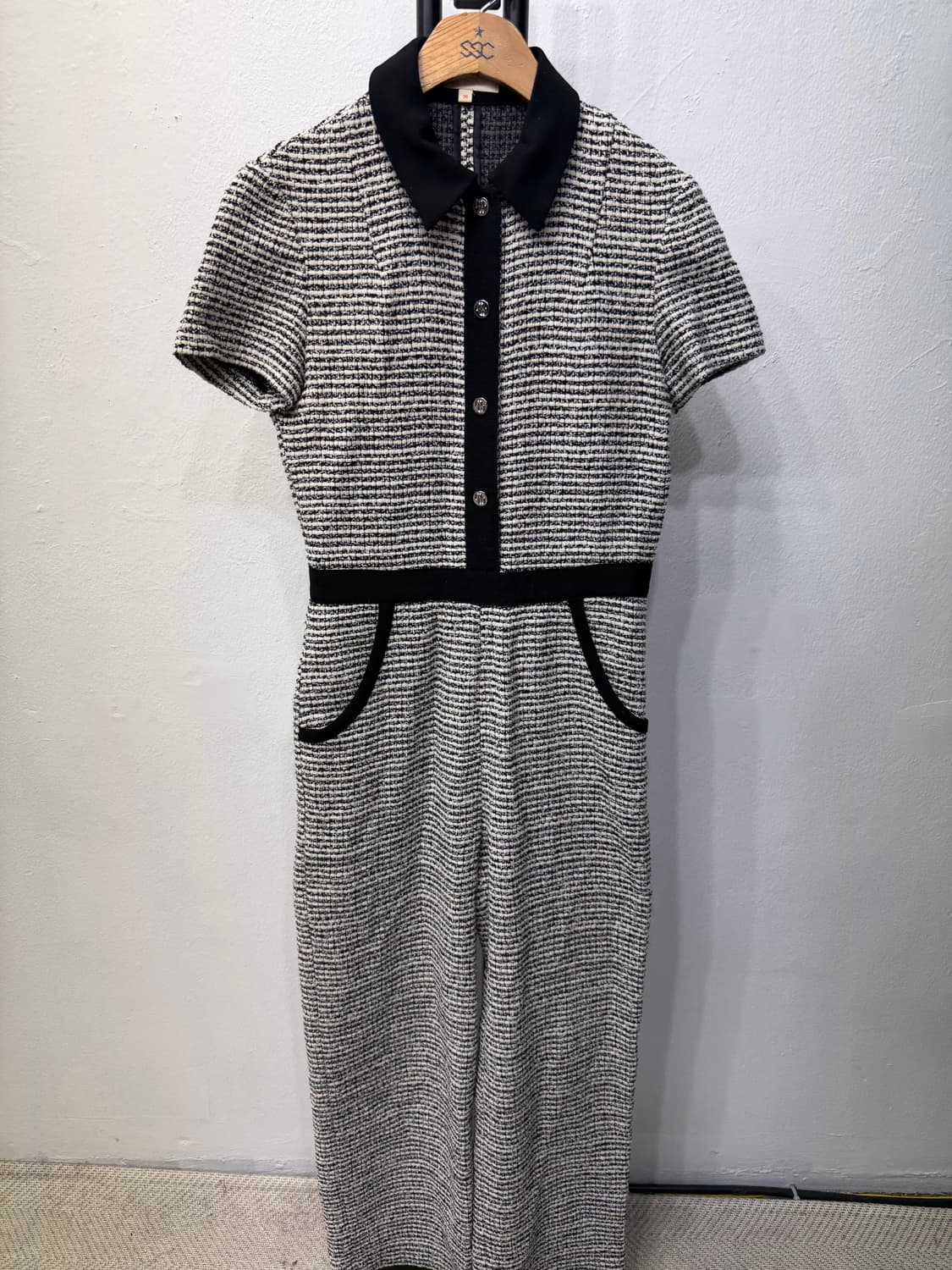 정품) maje 마쥬 트위드 반팔 원피스 36 상품이미지1