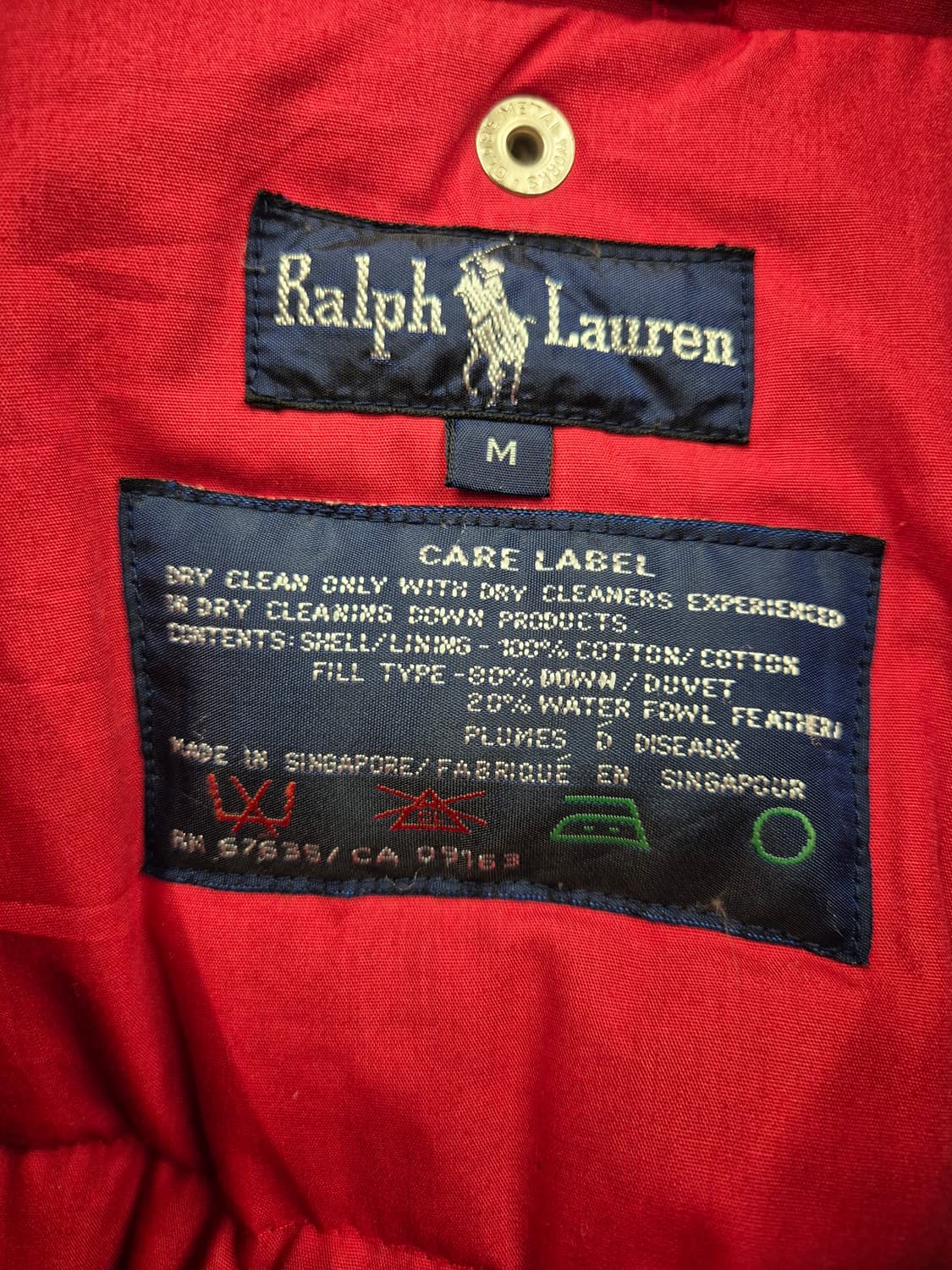 폴로 랄프로렌 버건디 패딩 자켓 상품이미지6