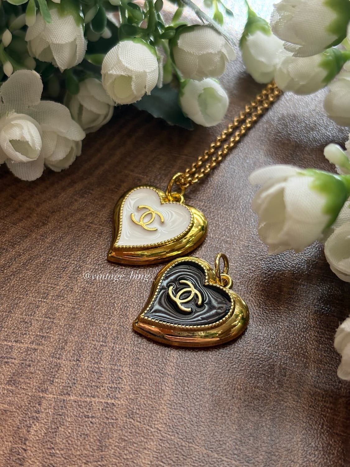 샤넬 골드 하트 목걸이 상품이미지2