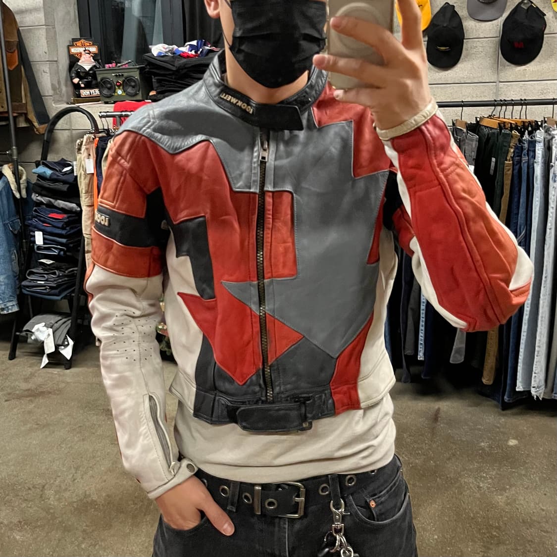 90s Lookwell 가죽 레이싱 자켓 (105) 상품이미지8