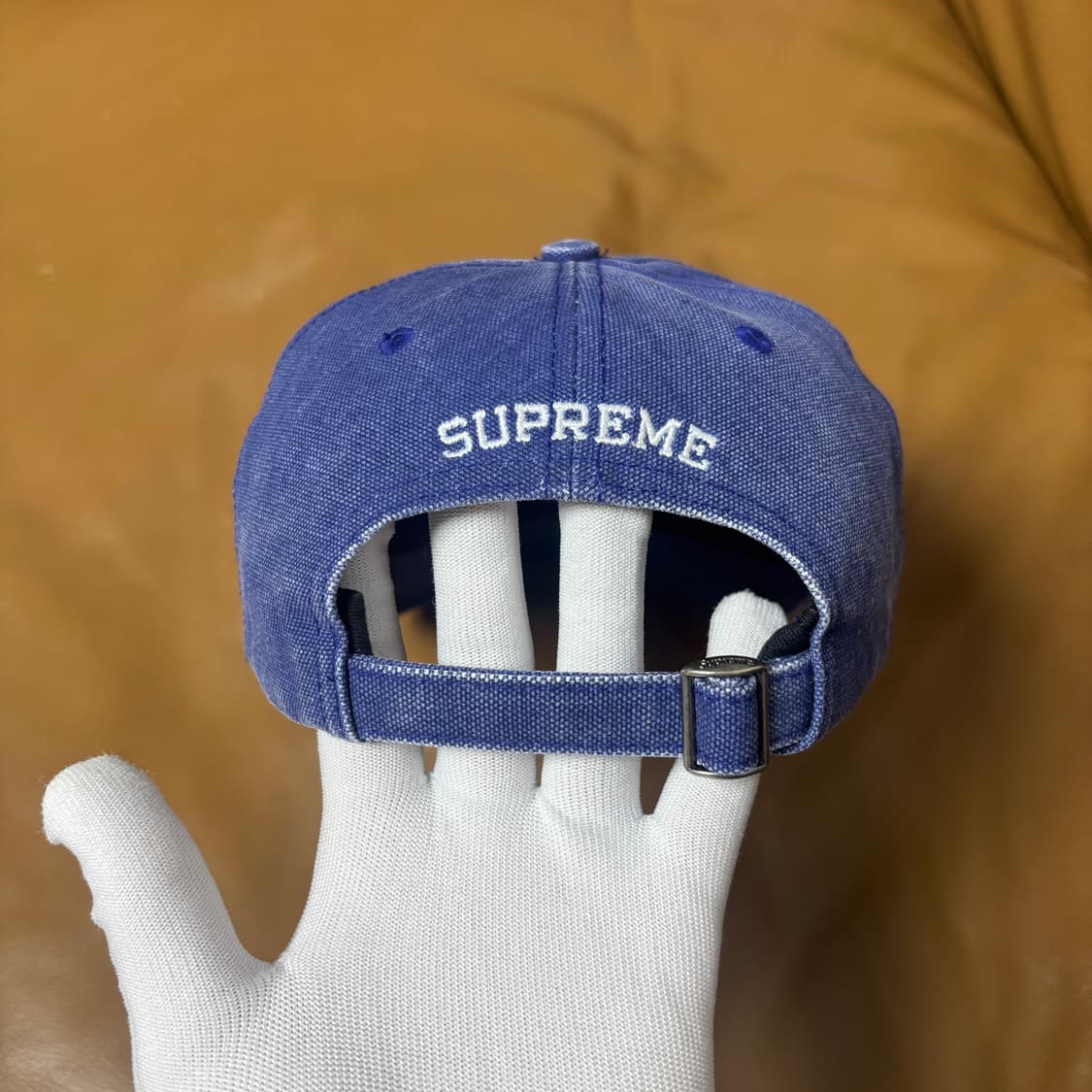 슈프림 S로고 6패널 볼캡 모자 23ss 피그먼트 네이비 상품이미지7