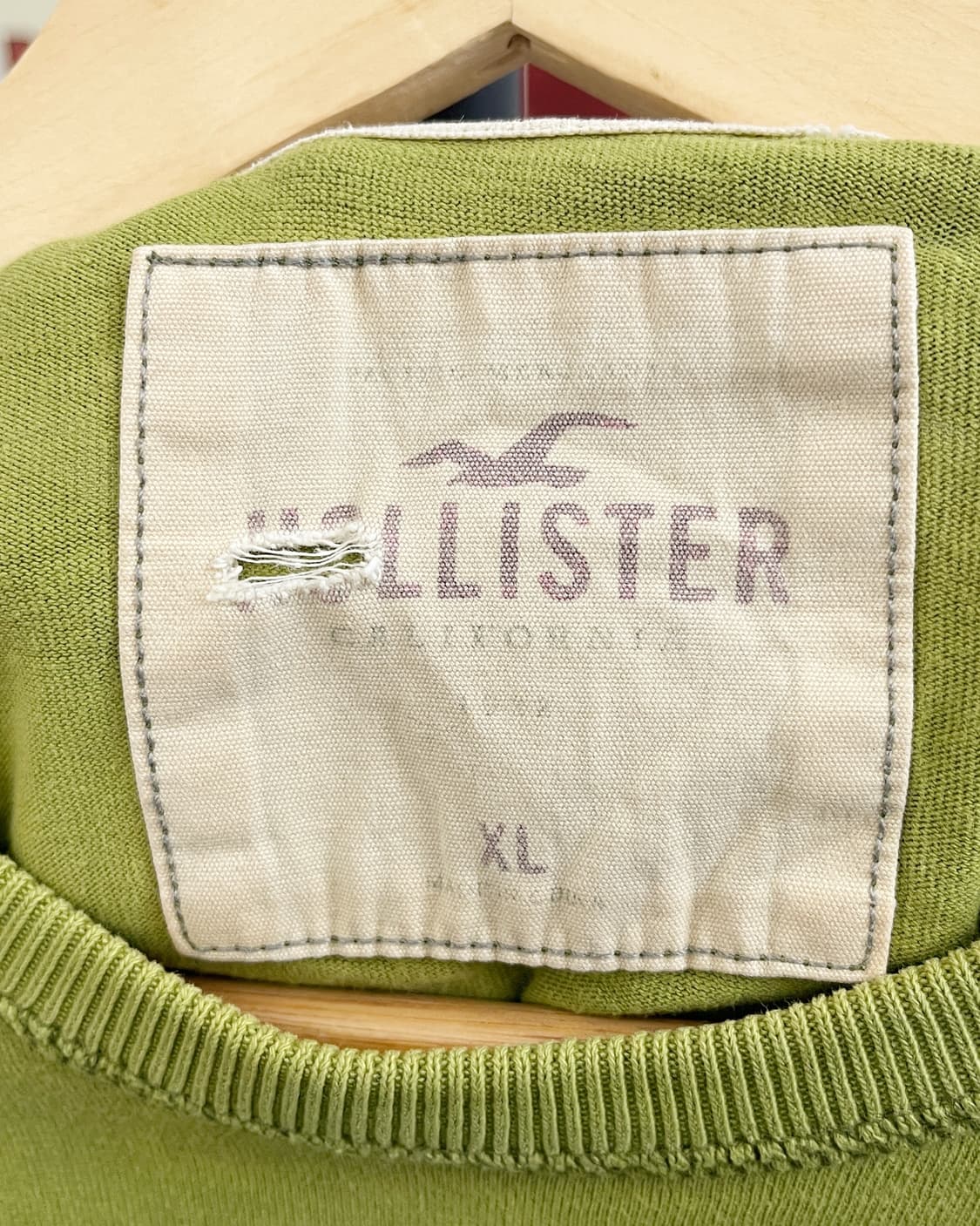 홀리스터 00s 말차 컬러 롱슬리브 티셔츠 상품이미지7