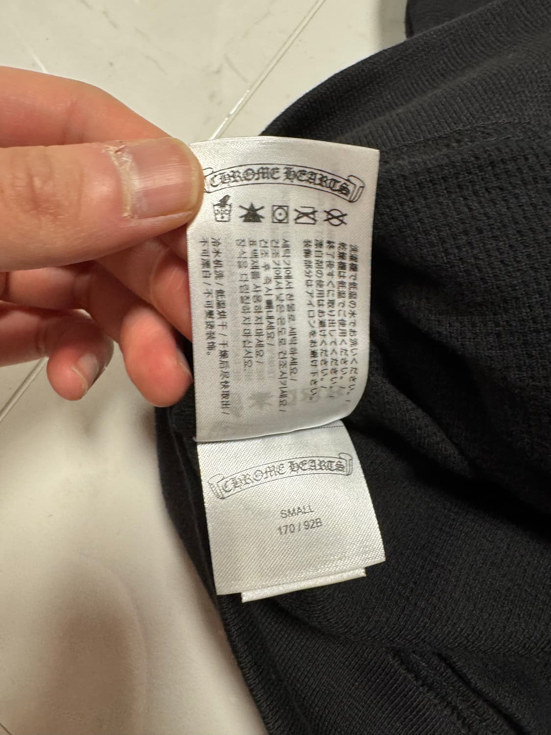 (새상품)크롬하츠 홀스슈 플로랄 헤비웨이트 블랙 후드집업 S 상품이미지6