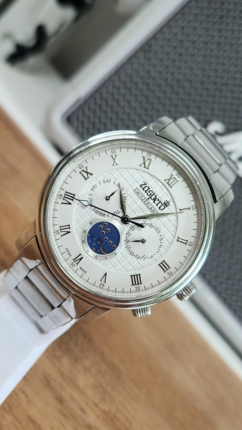 # 스위스메이드 자스페로  클라시코 문페이즈 남자명품 메탈시계 급처 상품이미지2