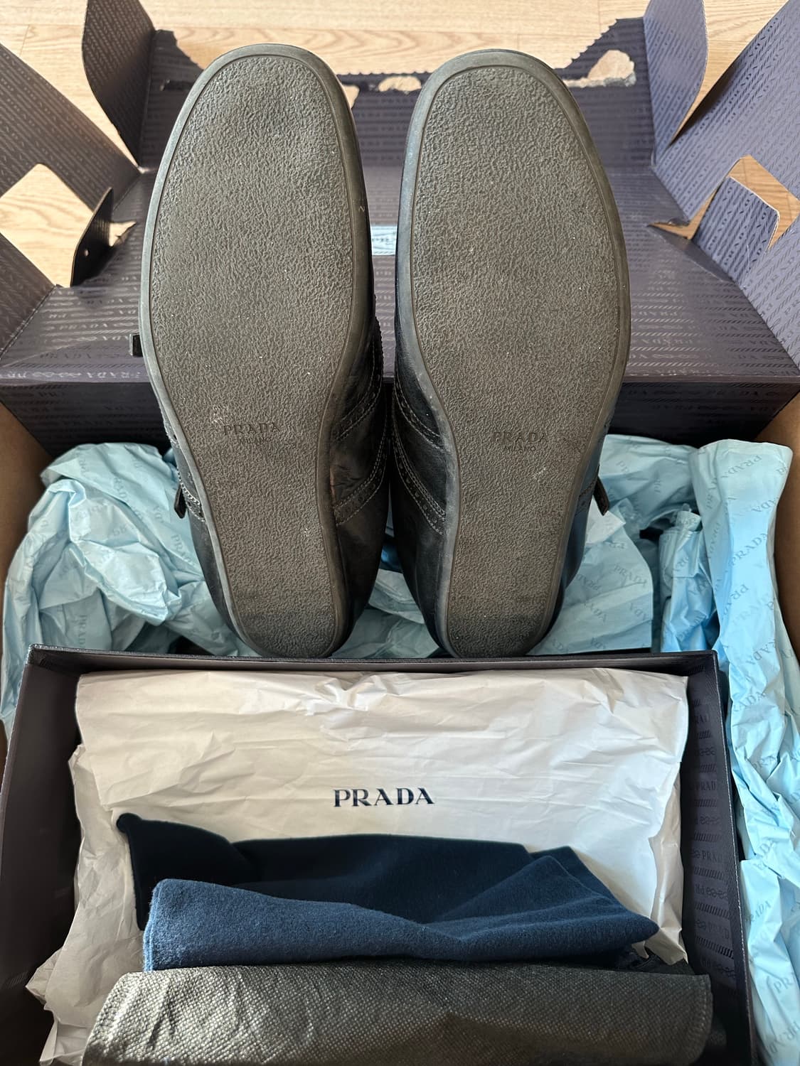 (UK9) 프라다 셔플 더블 몽크스트랩 상품이미지2