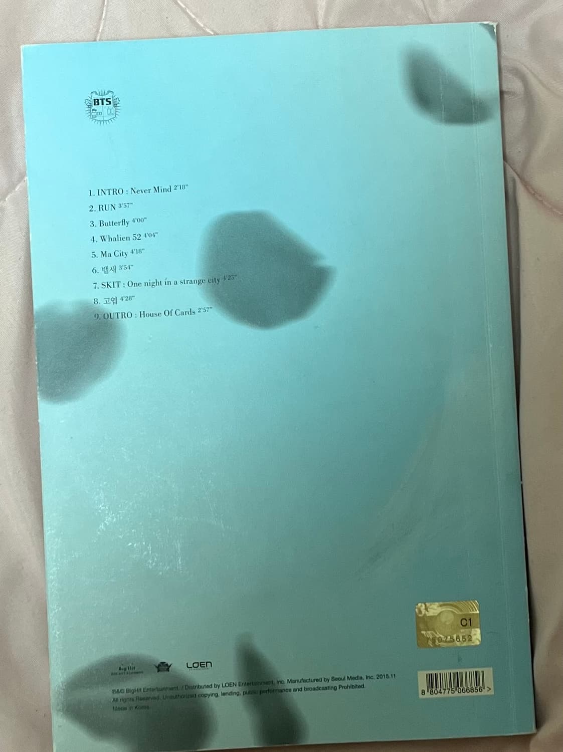 10월까지처분|방탄소년단 고전의 추억 앨범 상품이미지2