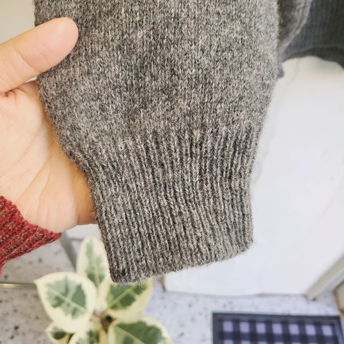 Polo country 멜란지그레이 울100 니트 상품이미지5