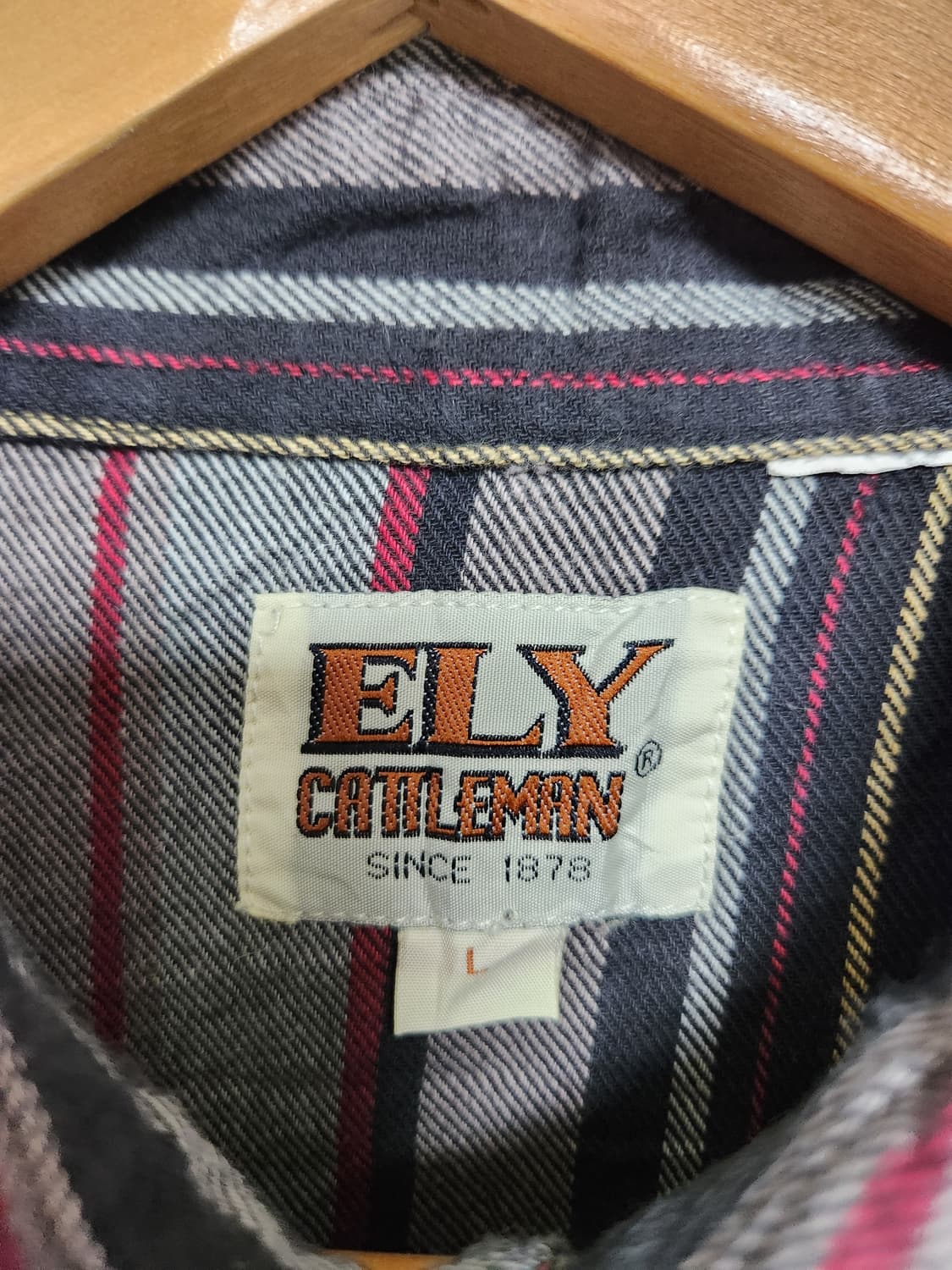 미국빈티지USA 코튼 웨스턴 셔츠 L - S90 상품이미지4