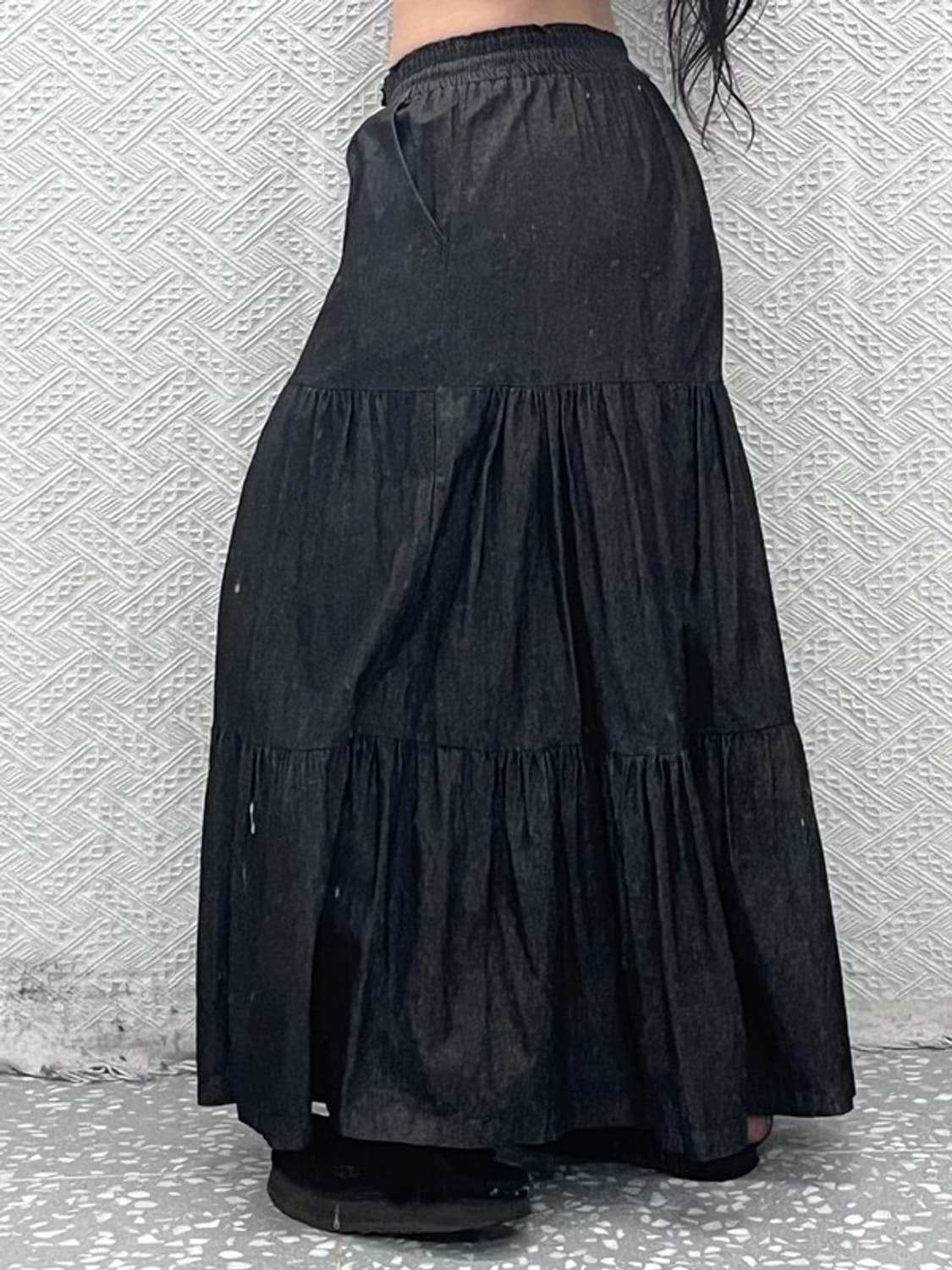 빈티지 모리 코지룩 스트릿 유니크 플레어 개더 바지 F C09403 상품이미지2