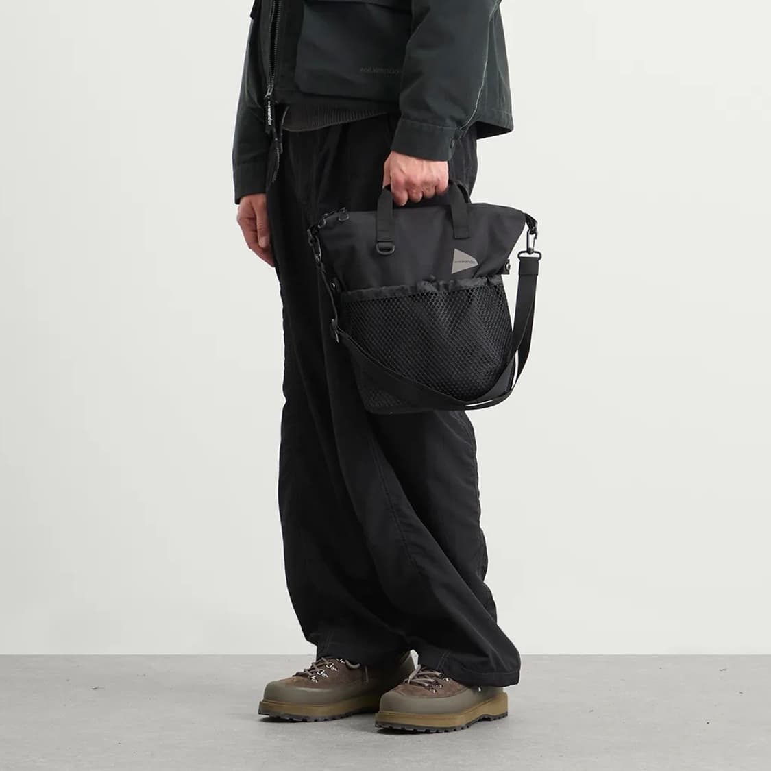 (새상품) 앤드원더 PE/CO 2-Way 백 블랙 상품이미지1