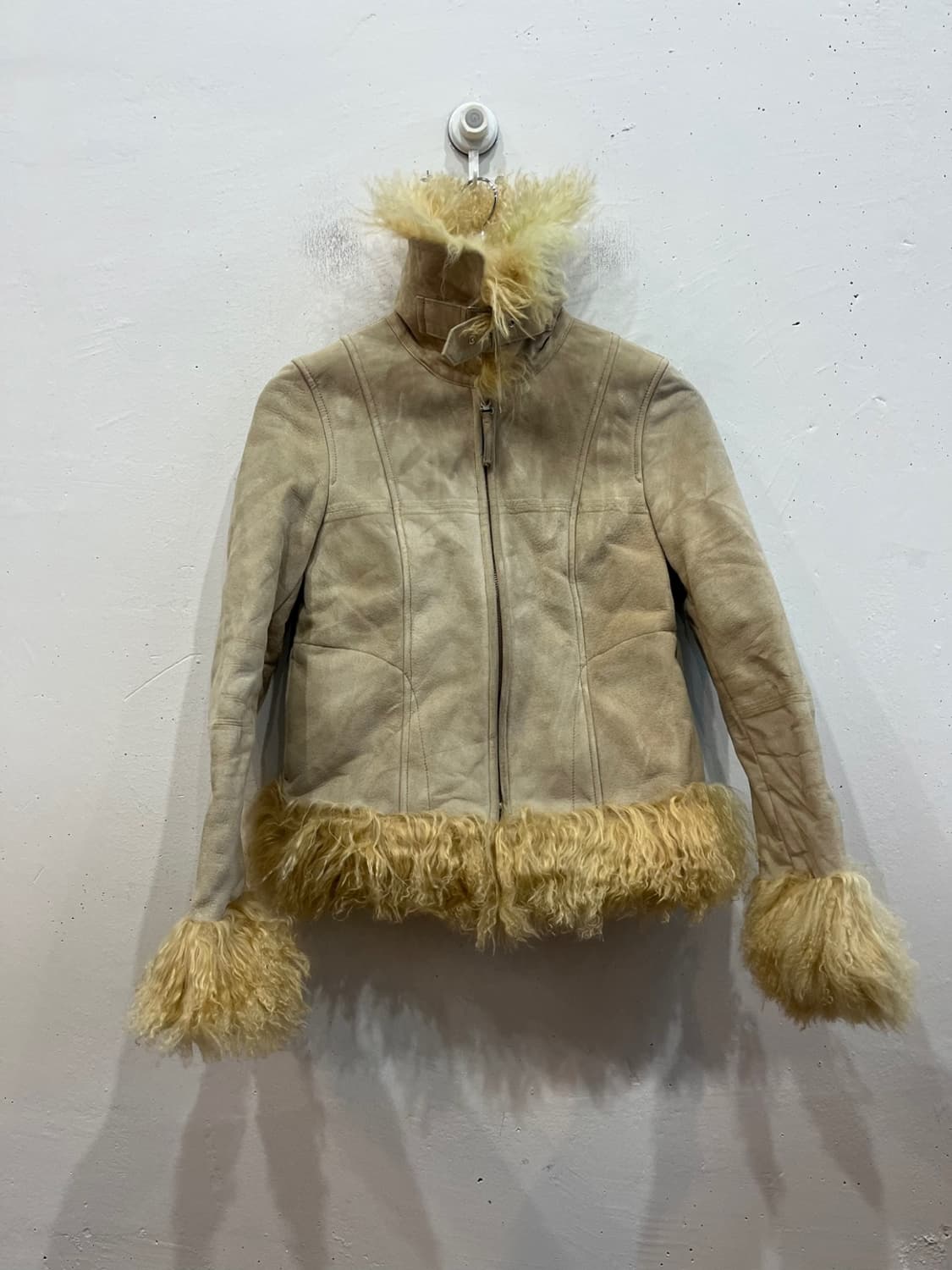 Morgan 레더 양털 무스탕 자켓 우먼즈  상품이미지1