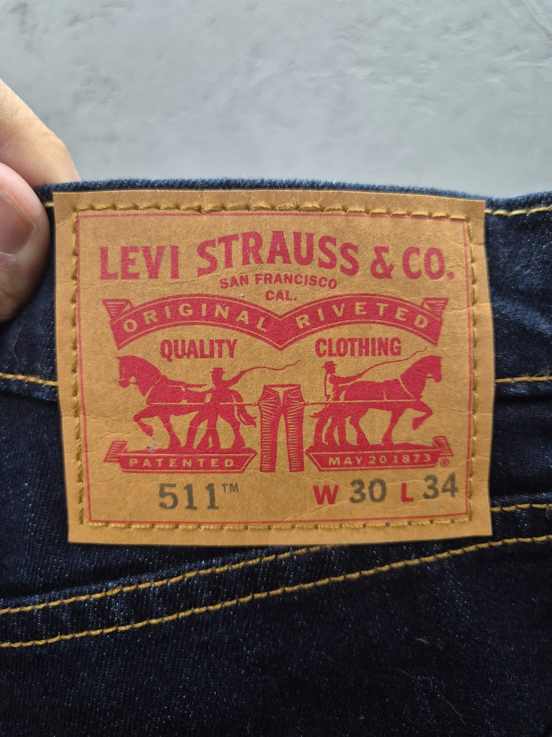 리바이스 511 생지 데님 W30 상품이미지4