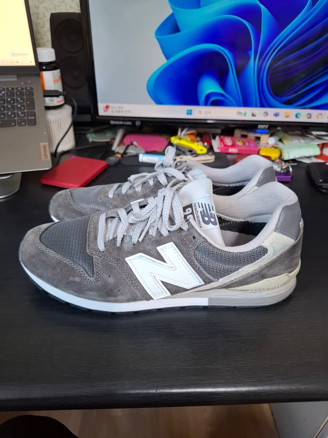 뉴발란스 cm996 회색 스니커즈 280mm 상품이미지2