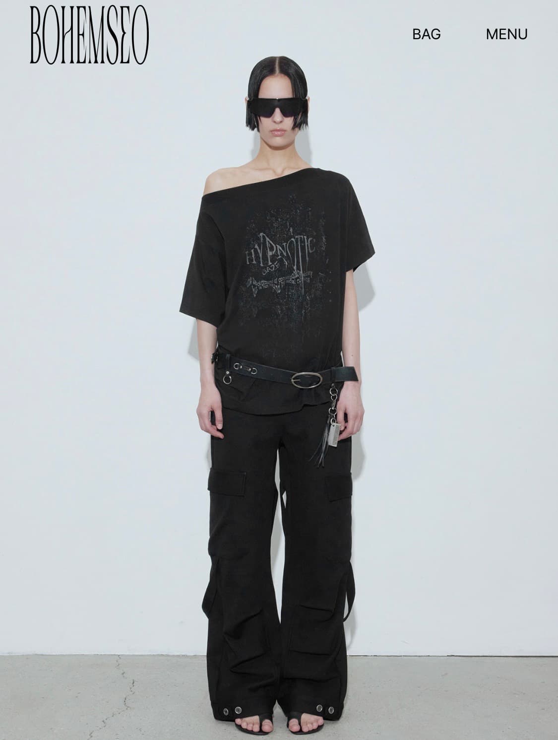 보헤미안서울 힙노틱 보트넥 티 bohemianseoul hypnotic 상품이미지1