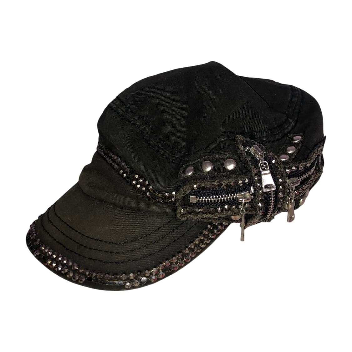 y2k black detail cap 상품이미지1