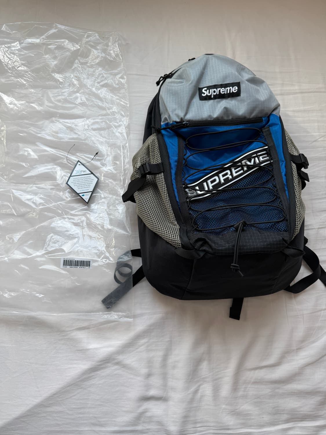 슈프림 백팩 블루 상품이미지1