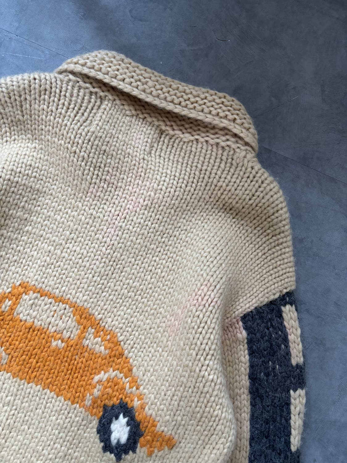 Kanata 카나타 붕붕 베이지 코위찬 울 집업 상품이미지10