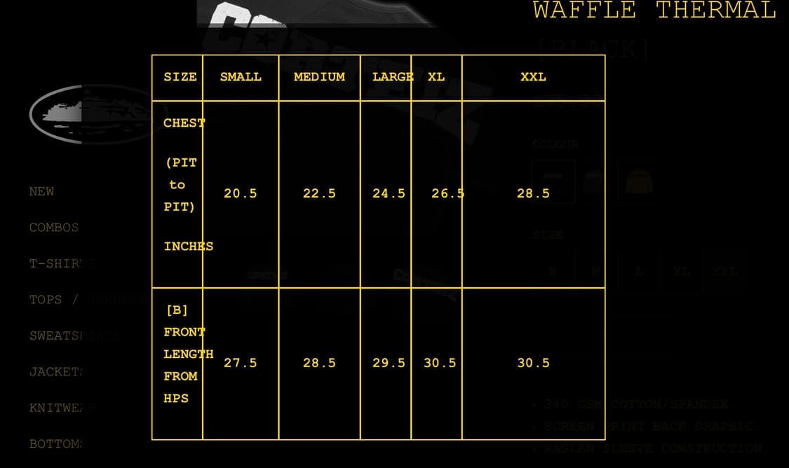 (새상품) [XL] 코르테이즈 corteiz 와플 써멀 롱슬리브 상품이미지6