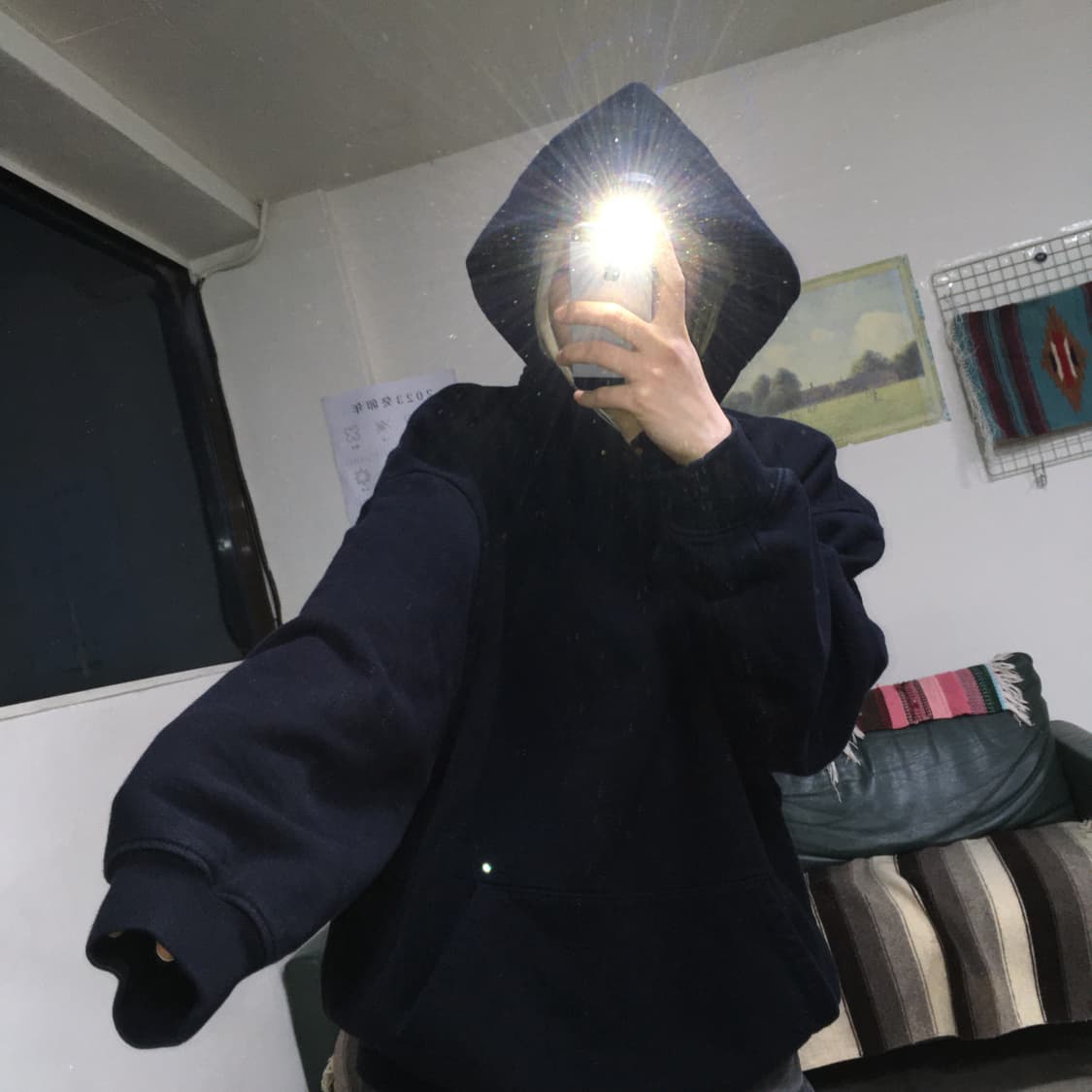 투티/0195 Fear of God 블랙 후드티 기모 상품이미지2